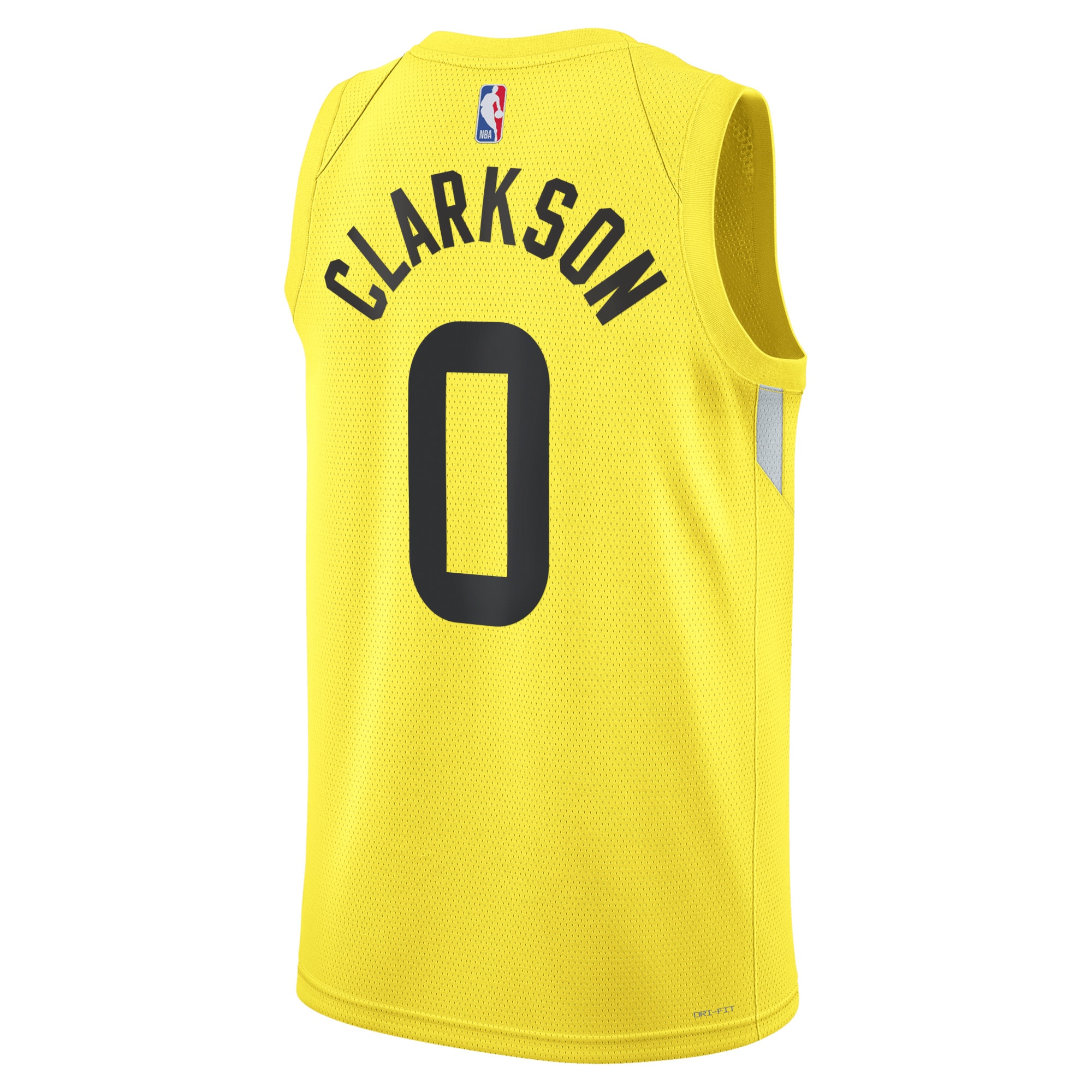 Alternative view of Utah Jazz Icon Edition Swingman Jersey - Gold - Jordan Clarkson - Youth - JS216 
