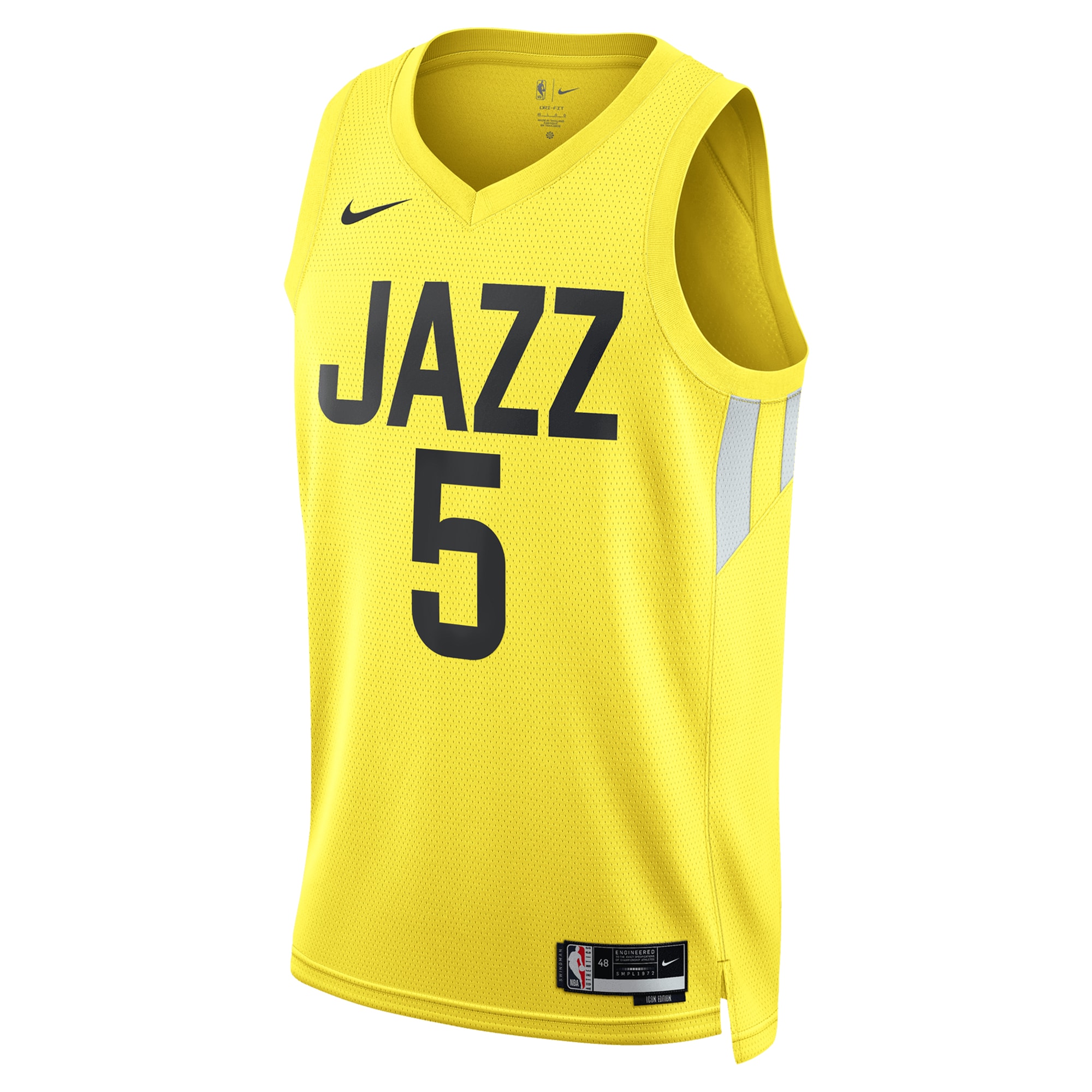 Alternative view of Utah Jazz Icon Swingman Jersey - Gold - Cody Williams - Unisex - JS318 