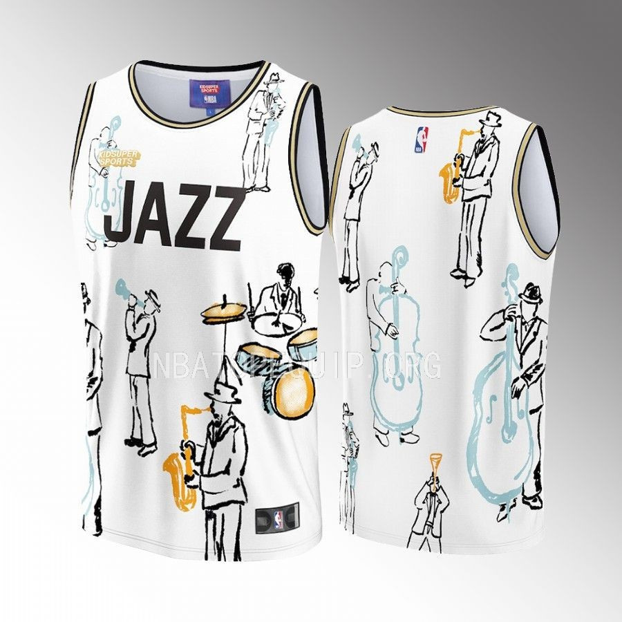 Utah Jazz NBA & KidSuper Studios Unisex Hometown Jersey - JS158 