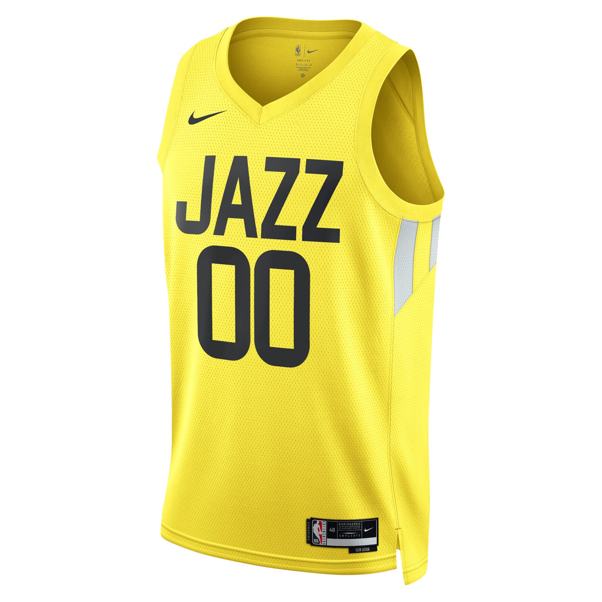 Alternative view of Utah Jazz Unisex Swingman Custom Jersey Gold - Icon Edition
