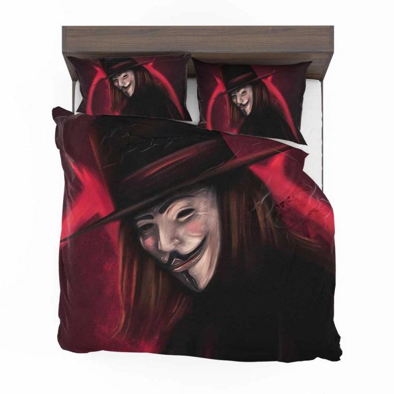 Alternative view of V For Vendetta Movie Bedding Set - Custom Bedding Set