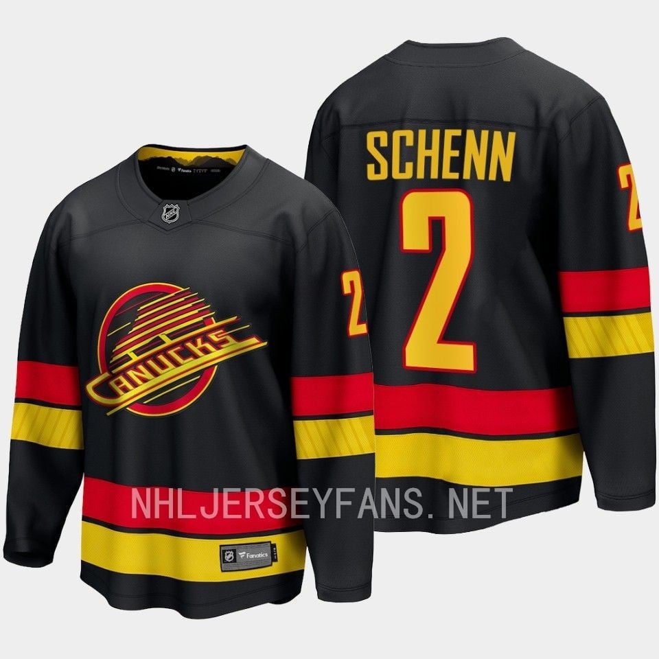 Vancouver Canucks Luke Schenn 2 2023-24 Alternate Jersey Breakaway Black - JS748 
