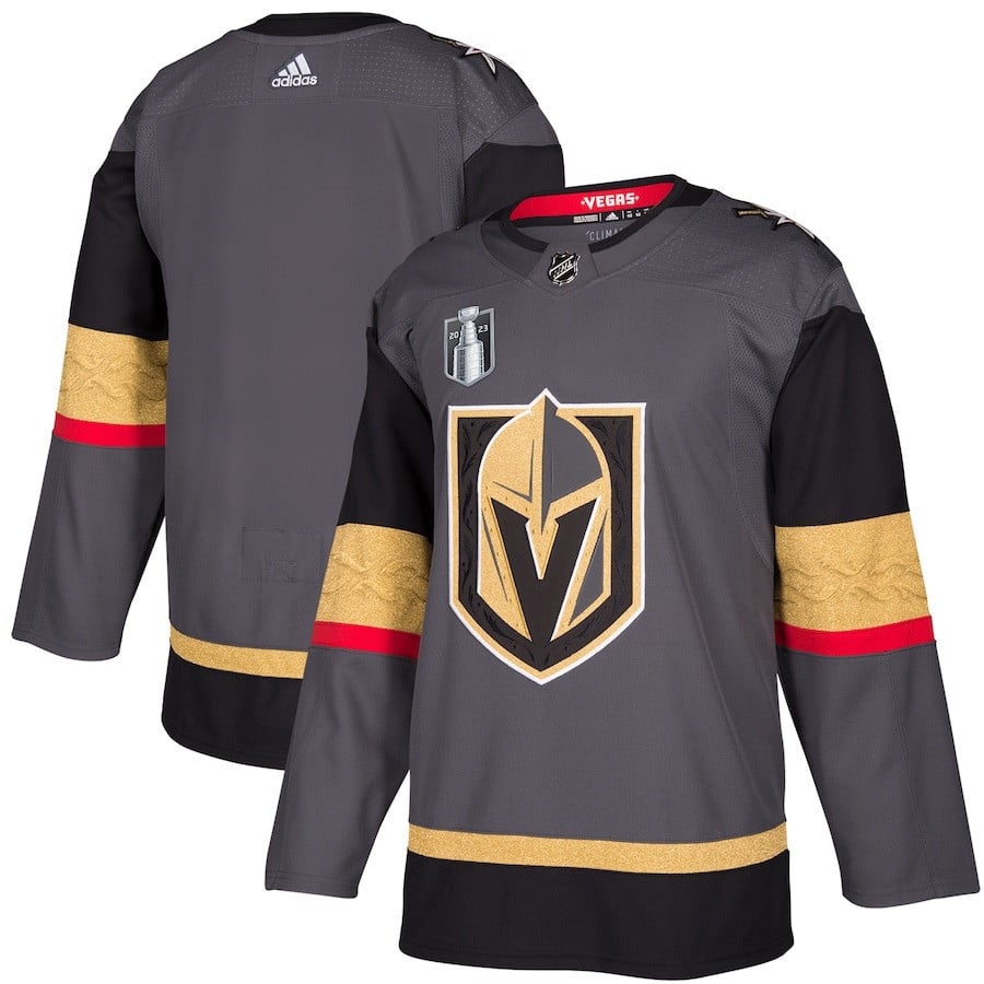Vegas Golden Knights 2023 Stanley Cup Final Alternate Jersey - Gray - JS424 