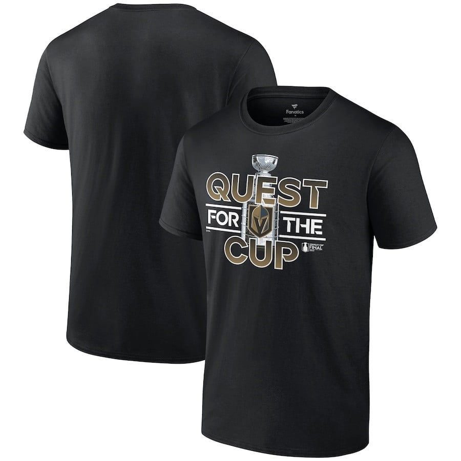 Vegas Golden Knights 2023 Stanley Cup Final Quest Men T-Shirt - Black - JS936 