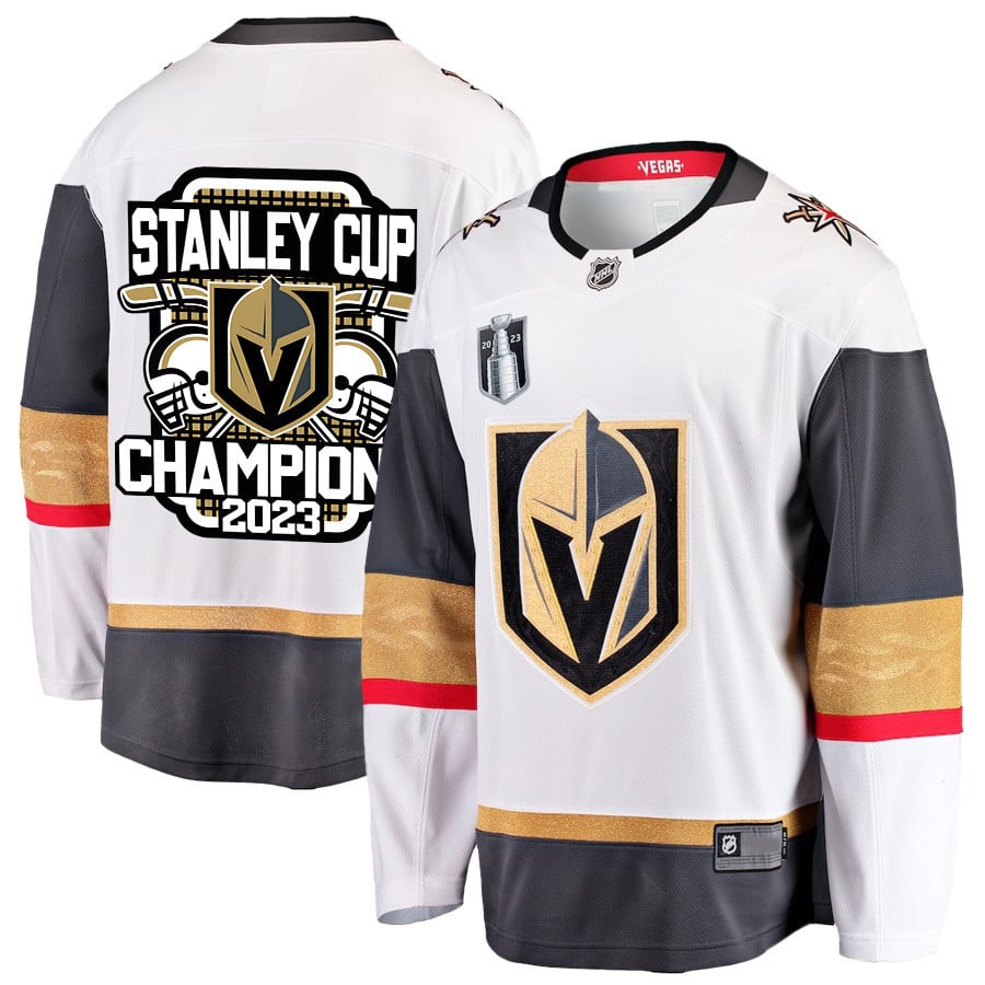 Vegas Golden Knights Crowned Champions 2023 Stanley Cup Men Jersey - White - JS472 