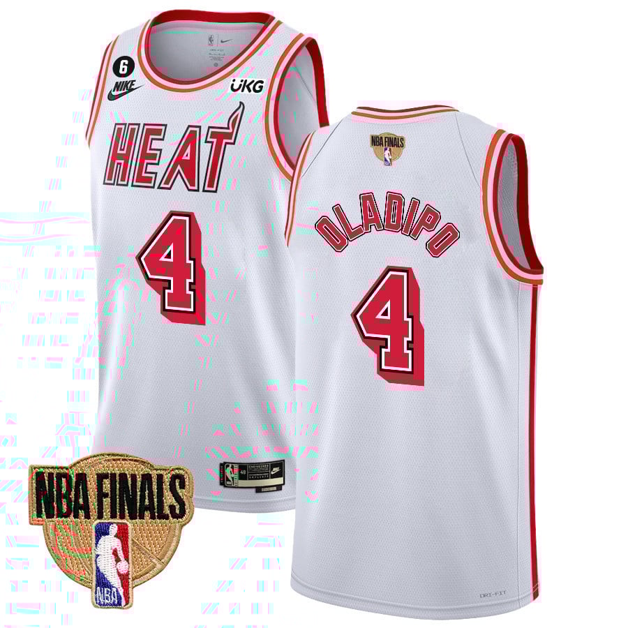 Victor Oladipo 4 Miami Heat Final Champions 2023 Swingman Jersey - Classic Edition - White - JS739 