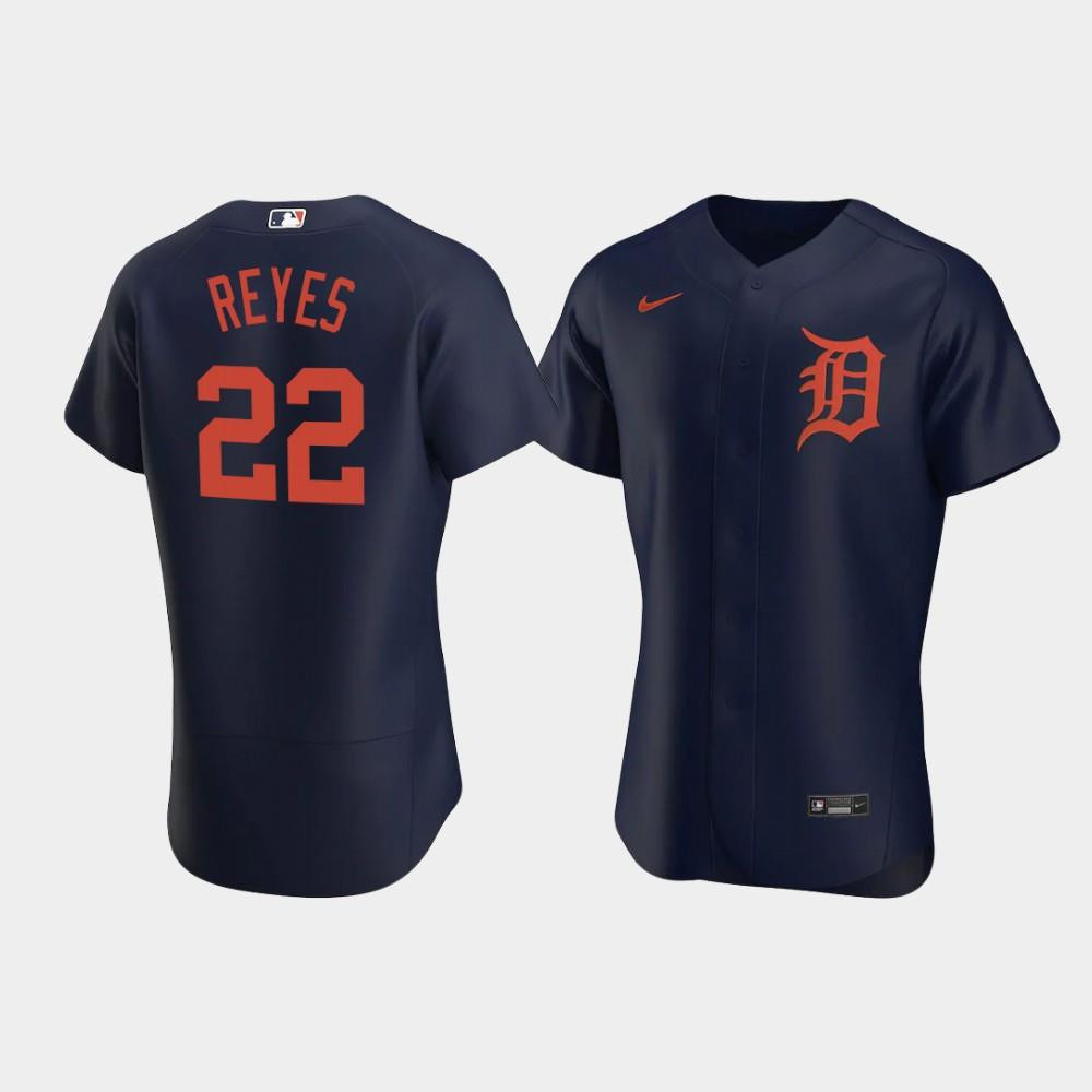 Victor Reyes 22 Detroit Tigers Navy Alternate Jersey Jersey