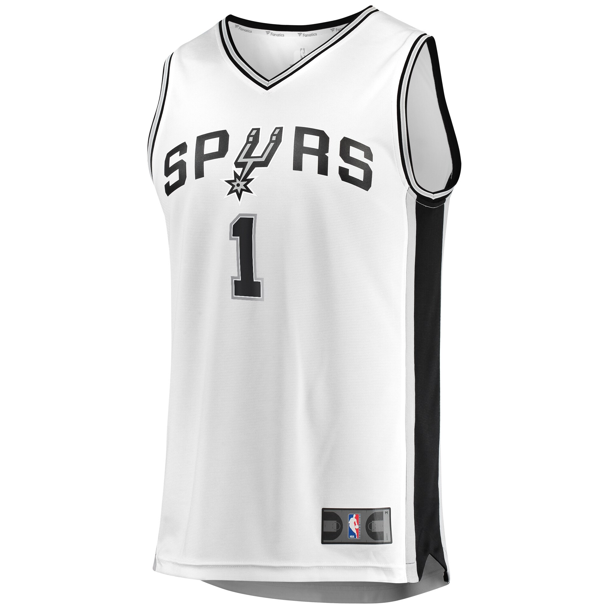 Alternative view of Victor Wembanyama San Antonio Spurs Fanatics Youth Fast Break Player Jersey - Association Edition - White