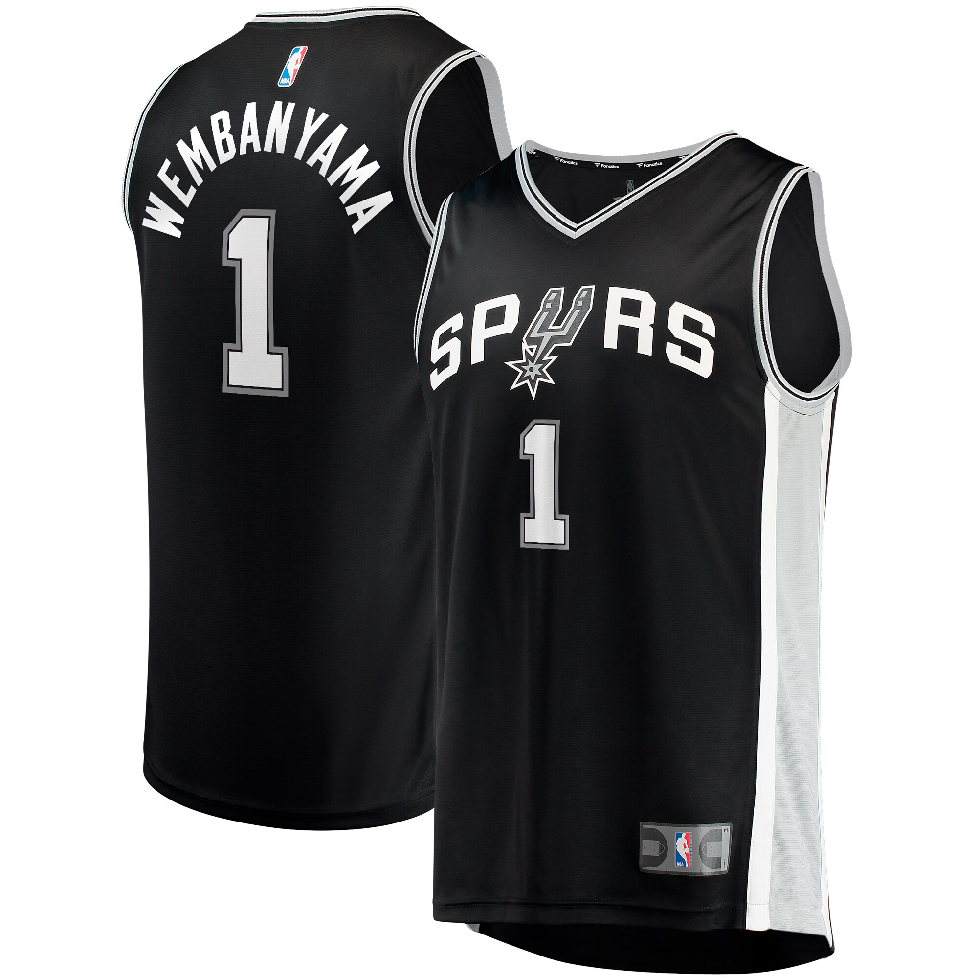Victor Wembanyama San Antonio Spurs Fanatics Youth Fast Break Replica Jersey - Icon Edition - Black