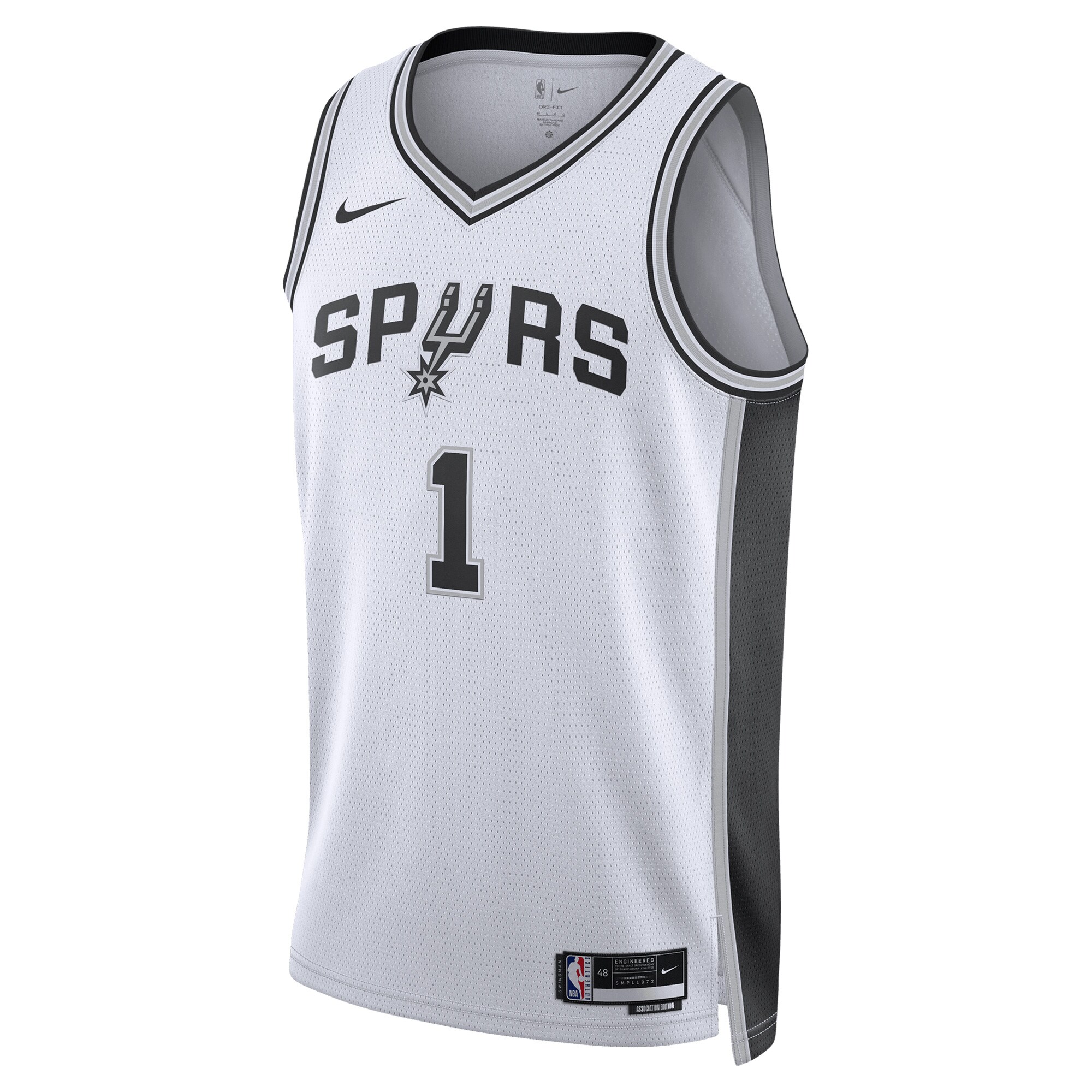 Alternative view of Victor Wembanyama San Antonio Spurs Unisex Swingman Jersey - Association Edition - White