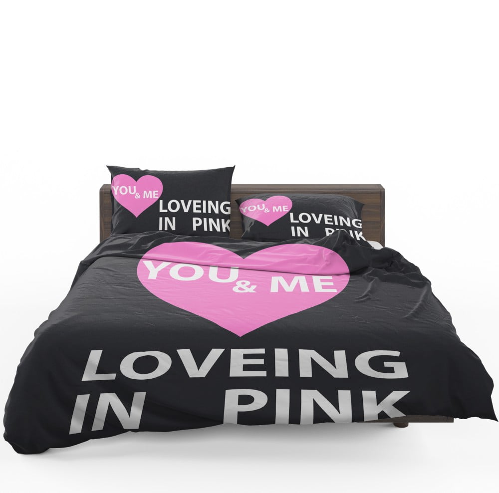 Victoria's Secret VS Loveing in Pink You & Men Bedding Set - Custom Bedding Set