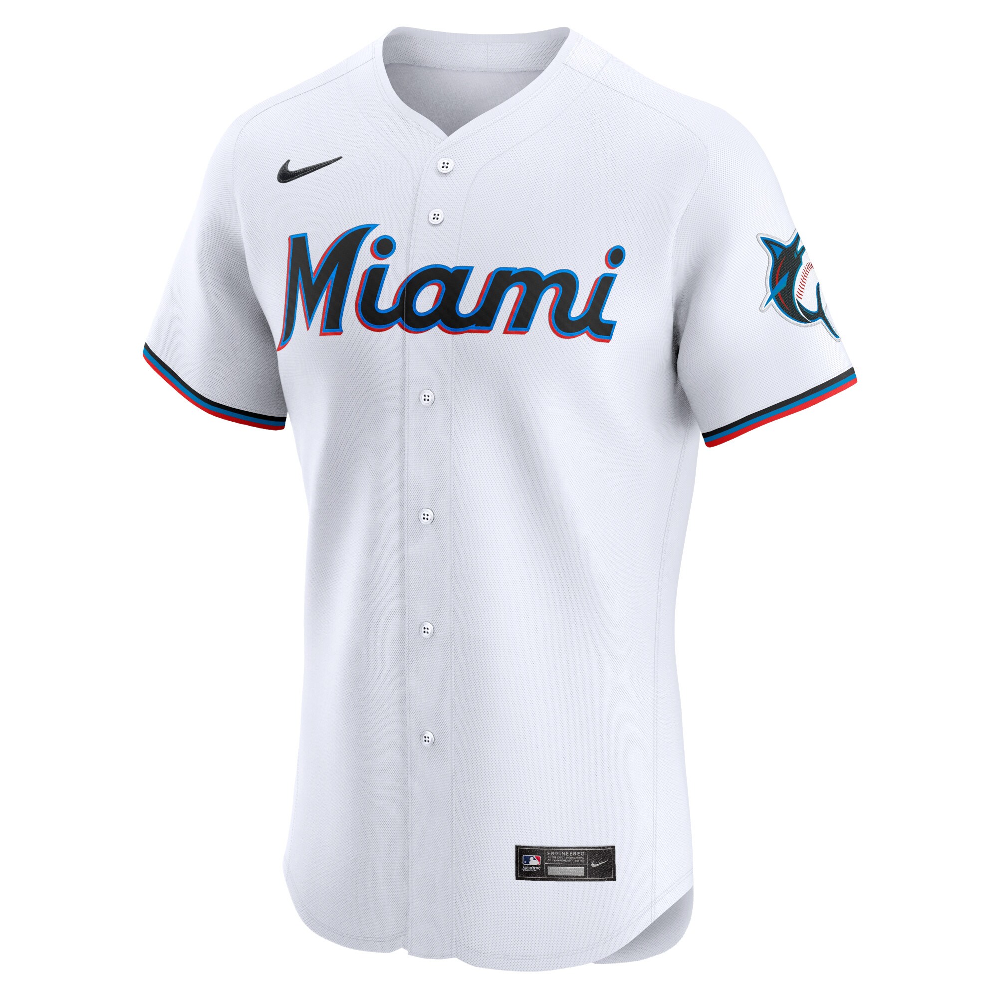 Alternative view of Vidal Brujan Miami Marlins Home Elite Player Jersey - White
