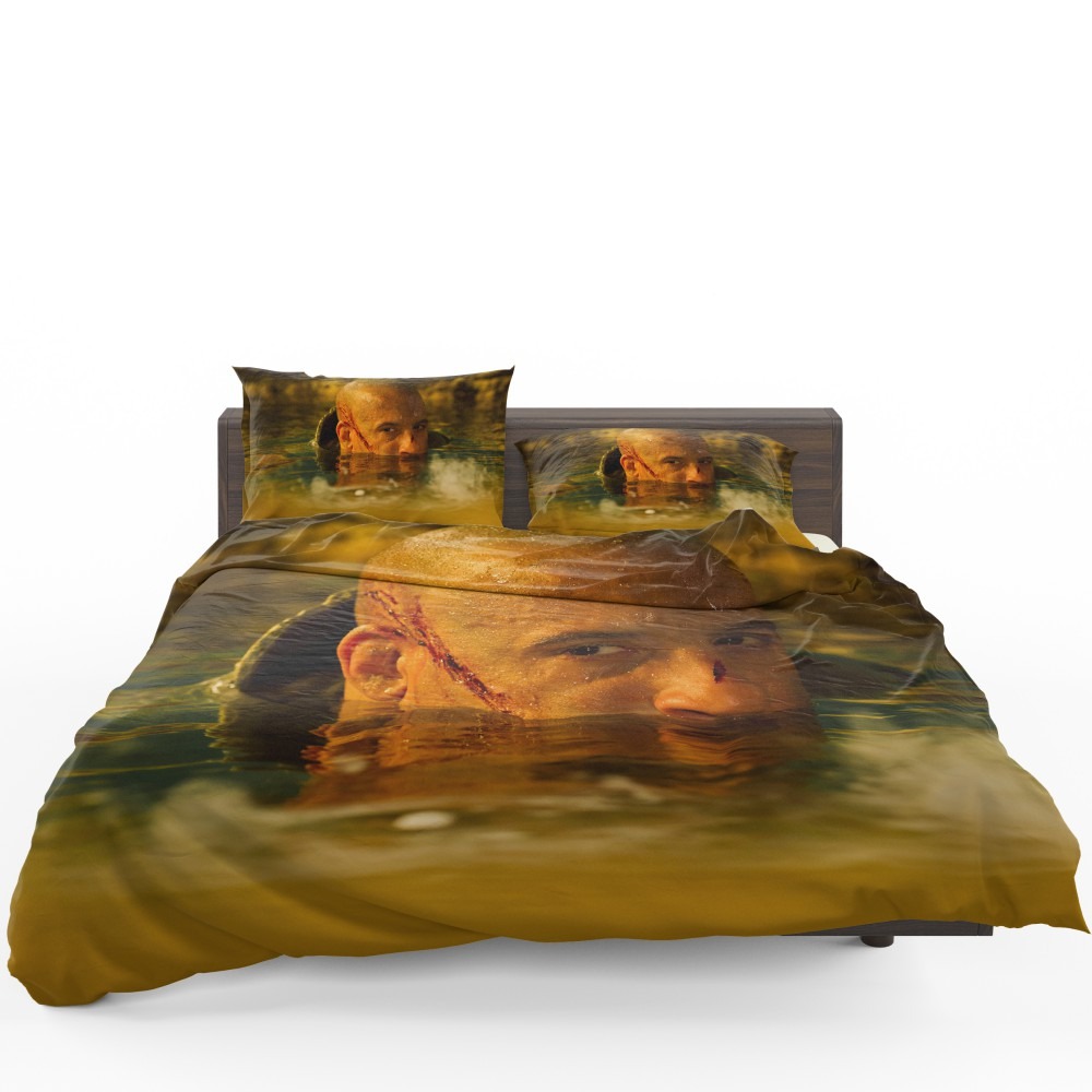 Vin Diesel In Riddick Movie Bedding Set - Custom Bedding Set