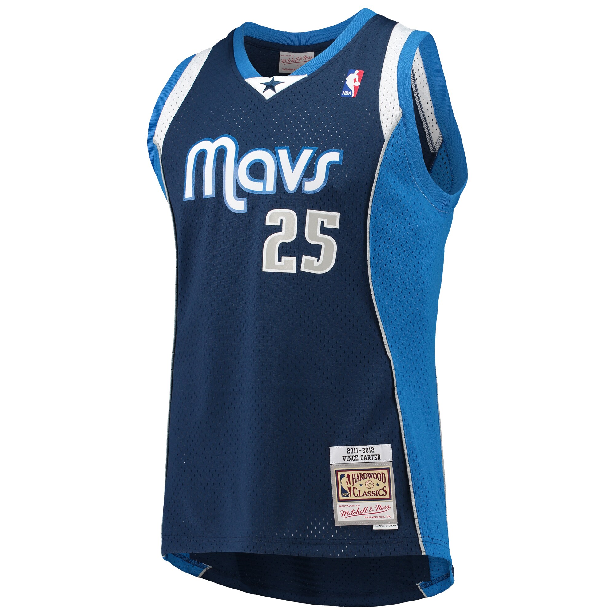 Alternative view of Vince Carter Dallas Mavericks Mitchell & Ness 2011/12 Hardwood Classics Swingman Jersey - Navy