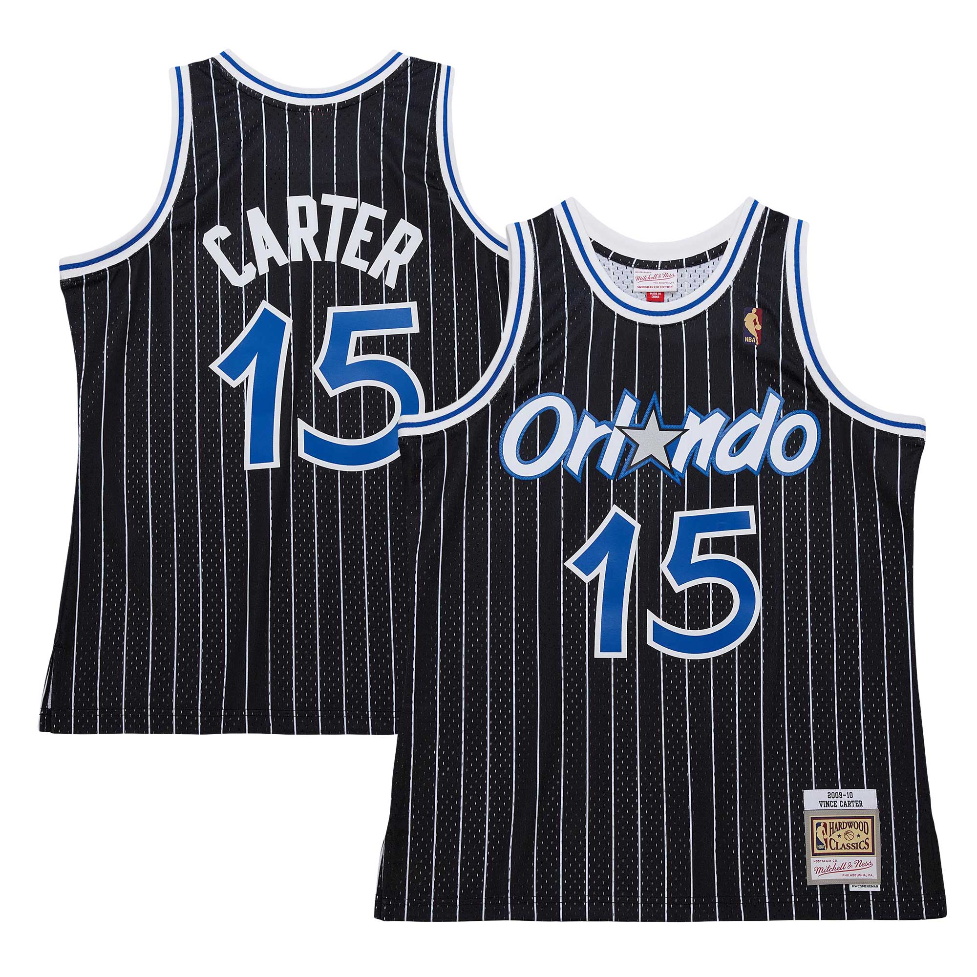 Vince Carter Orlando Magic Mitchell & Ness 2009/10 Hardwood Classics Swingman Jersey - Black