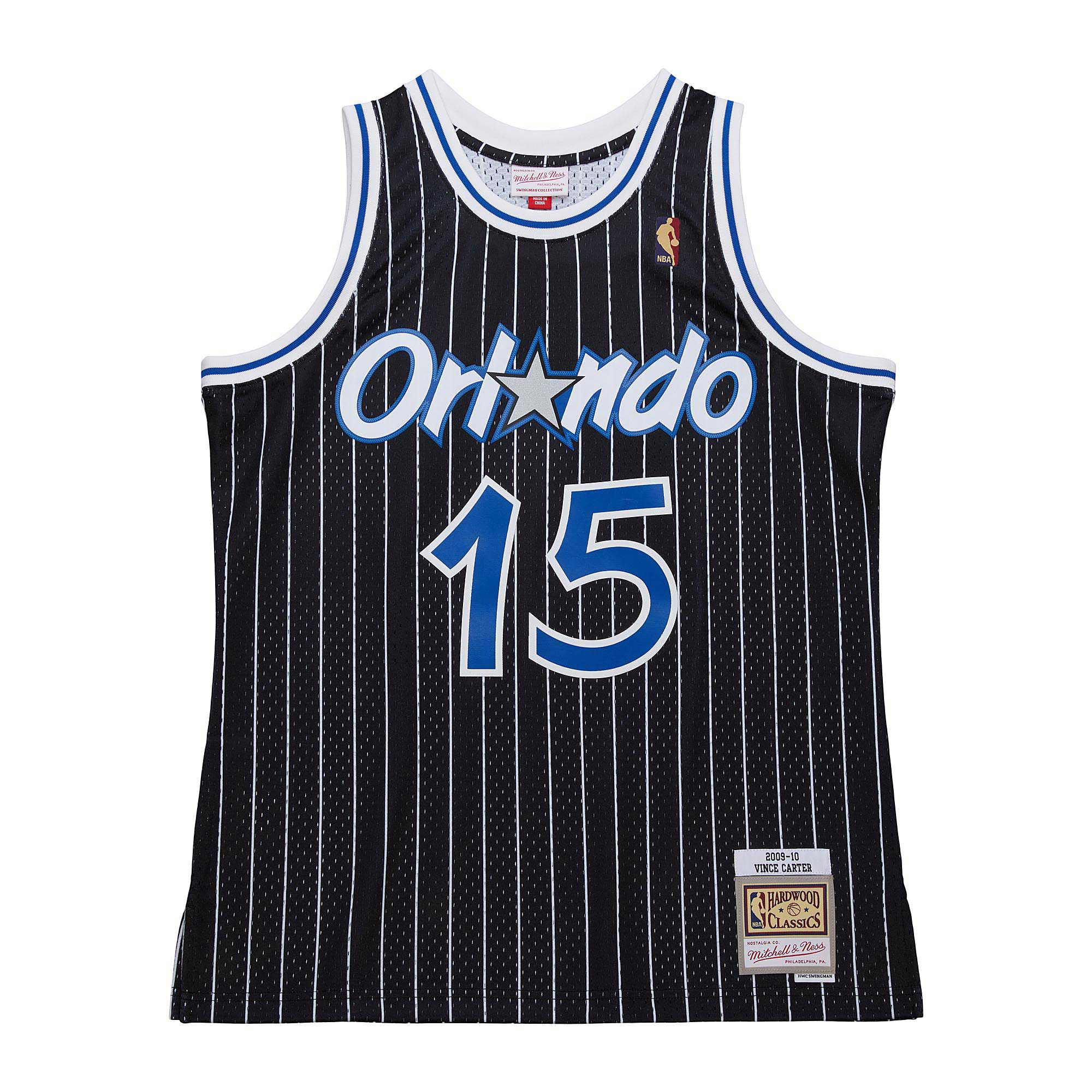 Alternative view of Vince Carter Orlando Magic Mitchell & Ness 2009/10 Hardwood Classics Swingman Jersey - Black