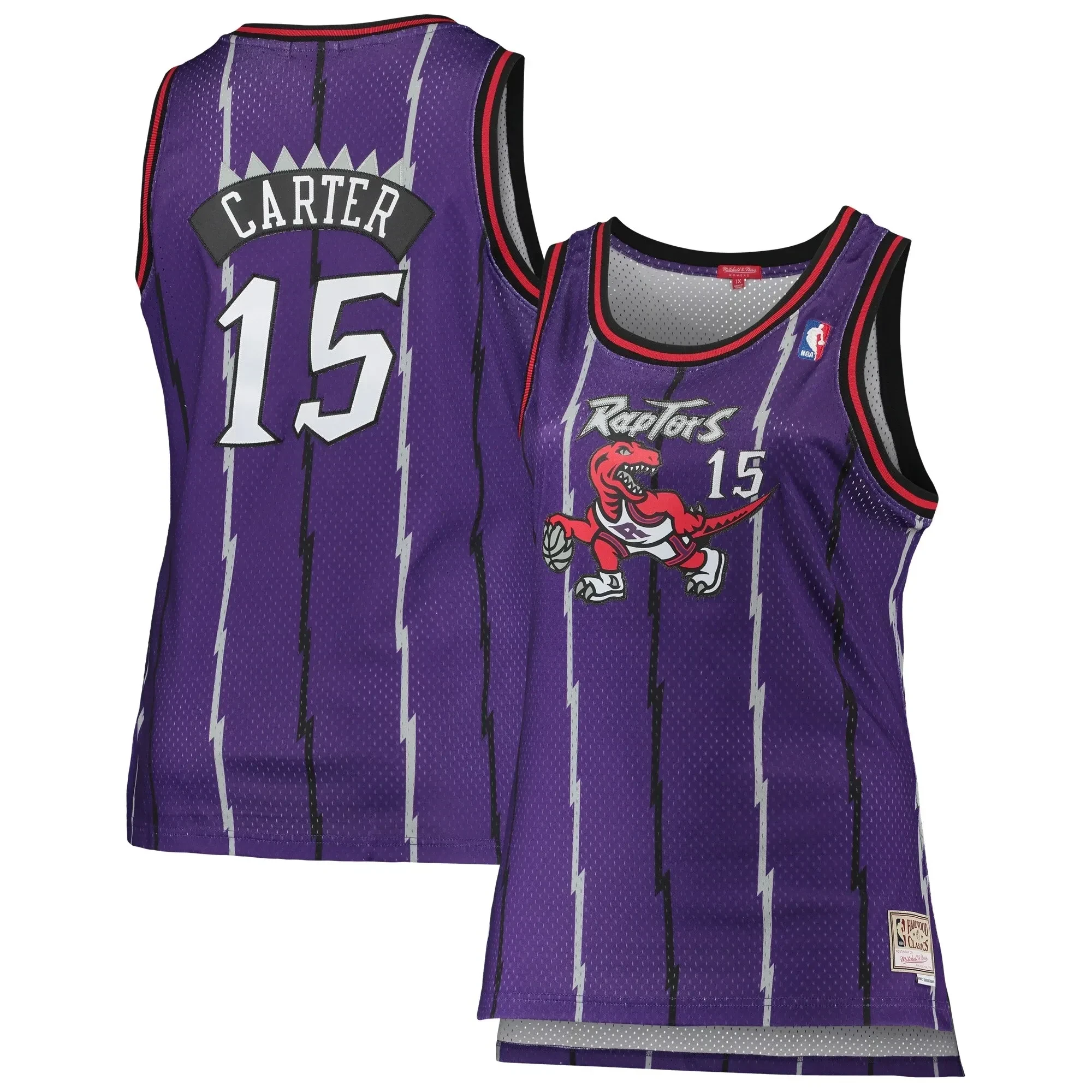 Vince Carter Toronto Raptors Mitchell & Ness Women's Plus Size Swingman Jersey - Purple - JS346 