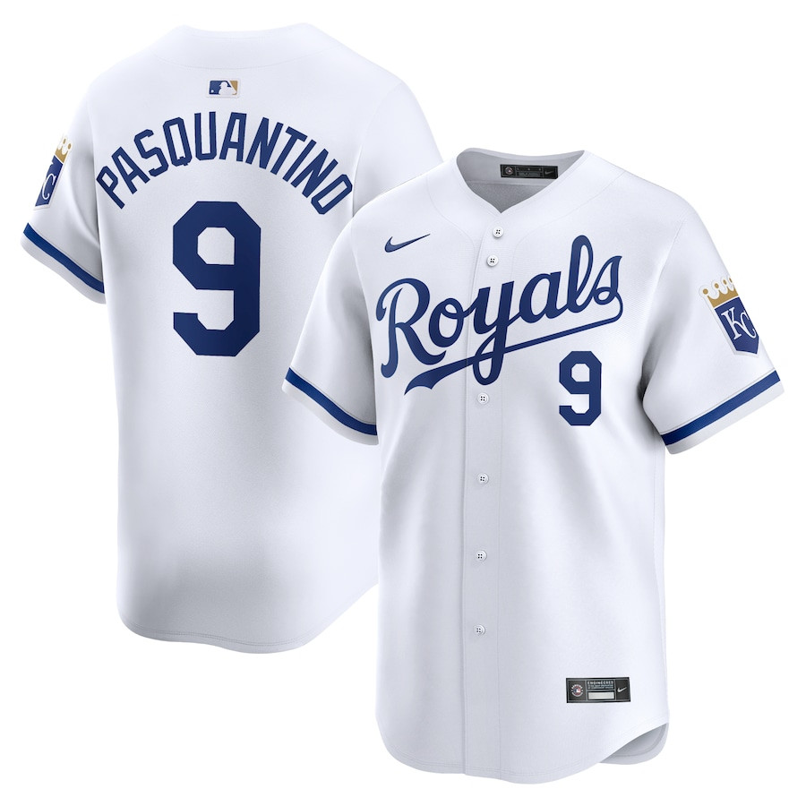 Vinnie Pasquantino 9 Kansas City Royals Home Limited Player Men Jersey - White 
