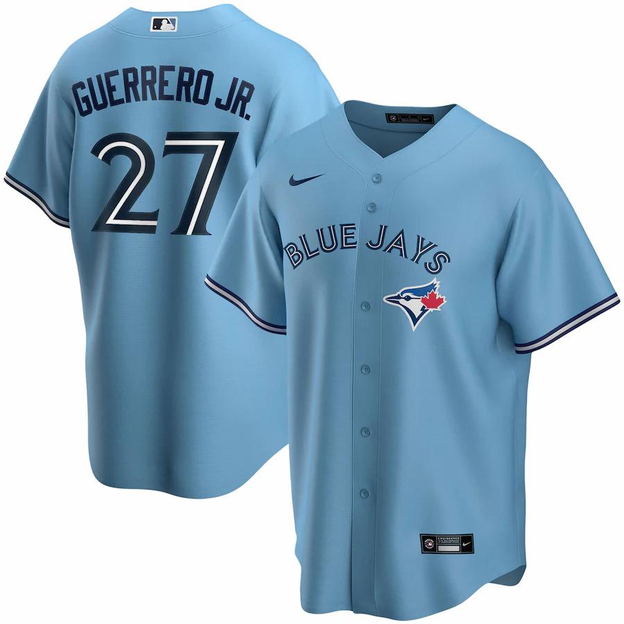 Vladimir Guerrero Jr. Toronto Blue Jays Alternate 2020 Replica Player Jersey - Powder Blue