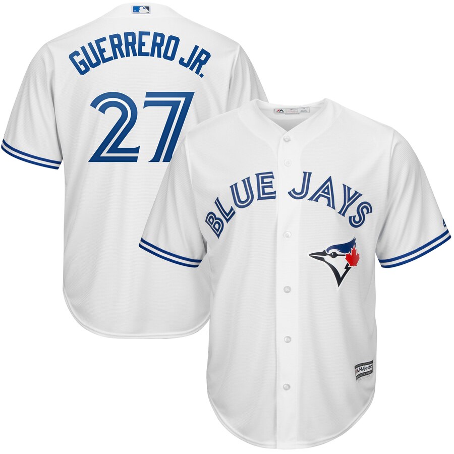 Vladimir Guerrero Jr. Toronto Blue Jays Majestic Home Official Cool Base Player Jersey – White
