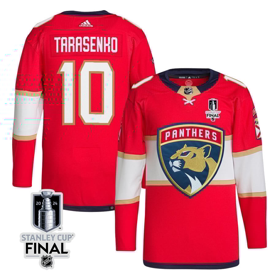 Vladimir Tarasenko 10 Florida Panthers 2024 STANLEY CUP Final Home Breakaway Jersey - Men, Red - JS940 