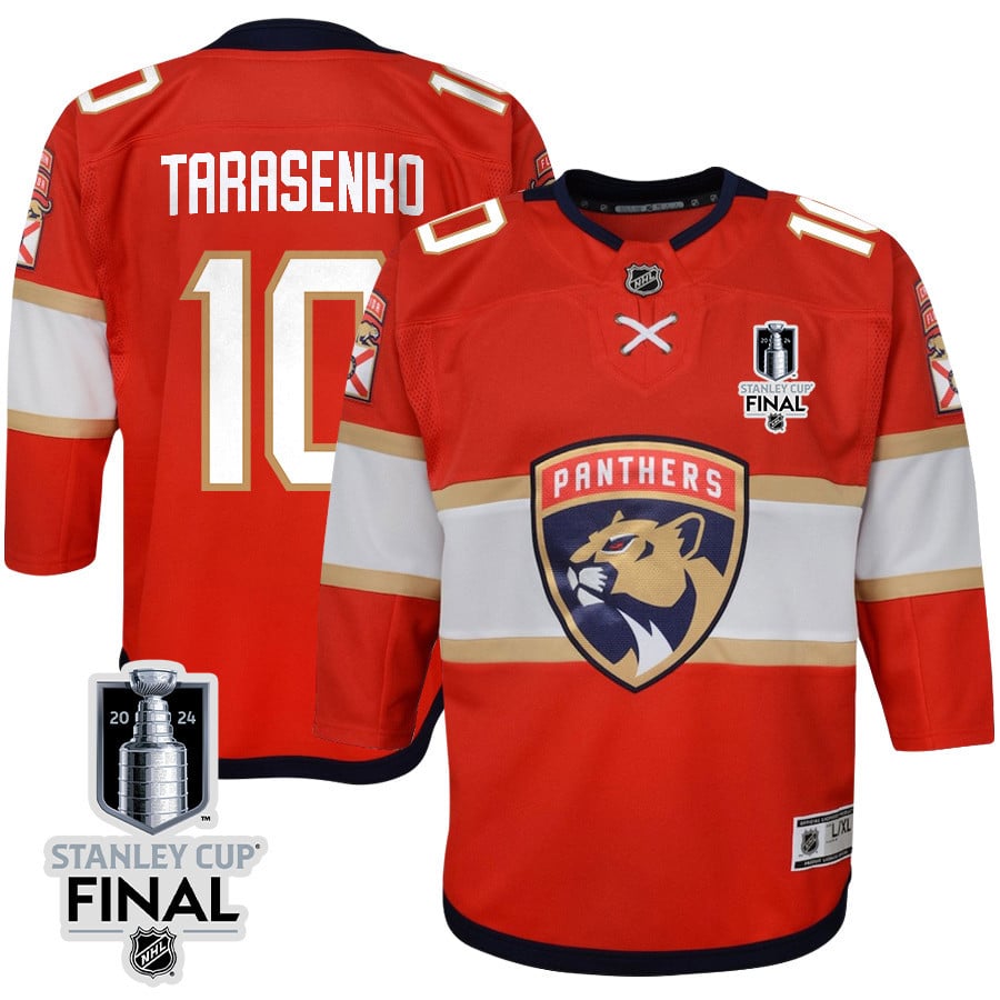Vladimir Tarasenko 10 Florida Panthers 2024 STANLEY CUP Final Youth Home Breakaway Jersey - Red - JS355 