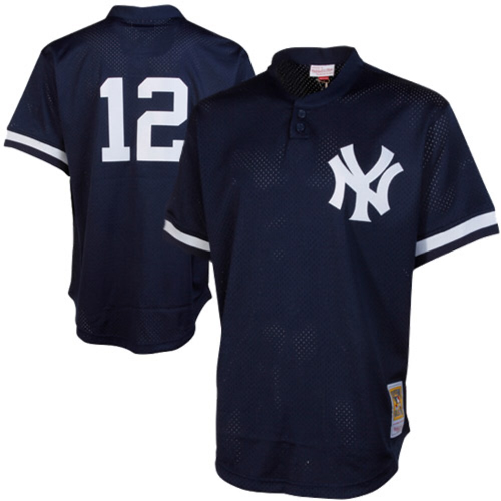 Wade Boggs New York Yankees Mitchell & Ness Cooperstown Mesh Batting Practice Jersey - Navy