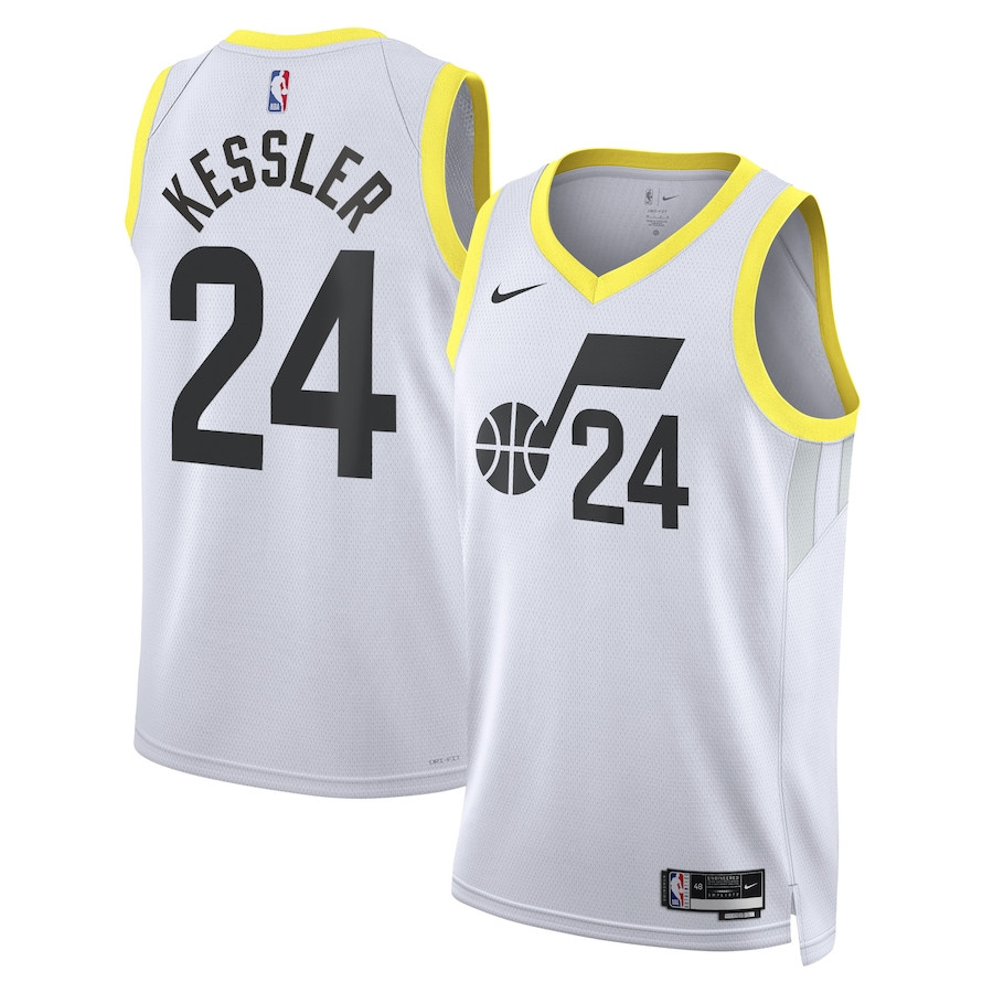 Walker Kessler 24 Utah Jazz Unisex Swingman Jersey - Association Edition - White - JS190 