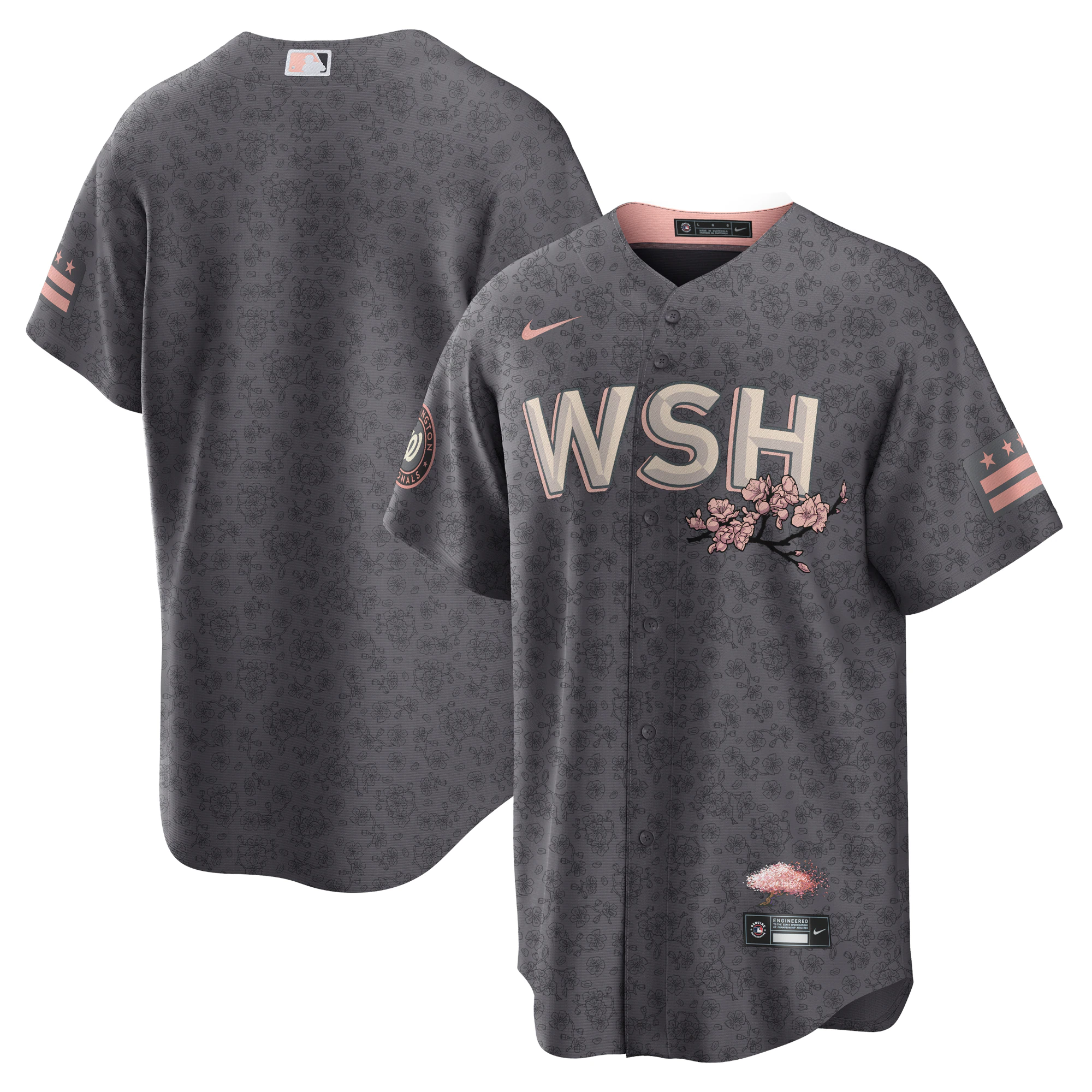 Washington Nationals 2022 City Connect Replica Jersey - Gray
