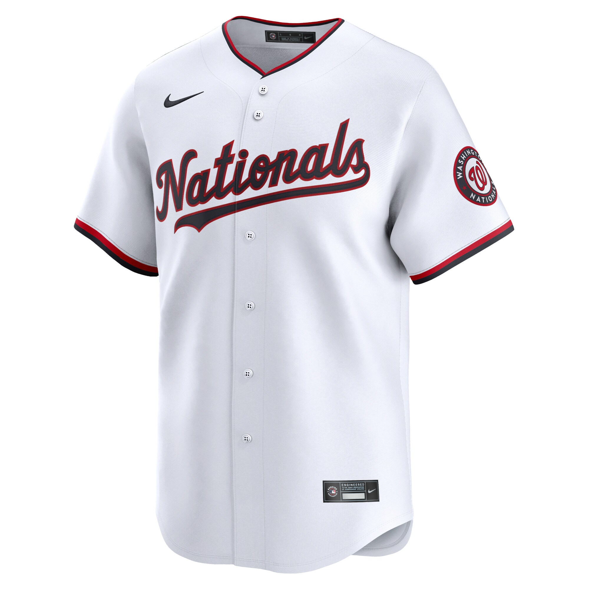 Alternative view of Washington Nationals 2024 Jackie Robinson Day Home Limited JerseyÃƒâ€šÃ‚Â ÃƒÂ¢Ã¢â€šÂ¬Ã¢â‚¬Å“ White