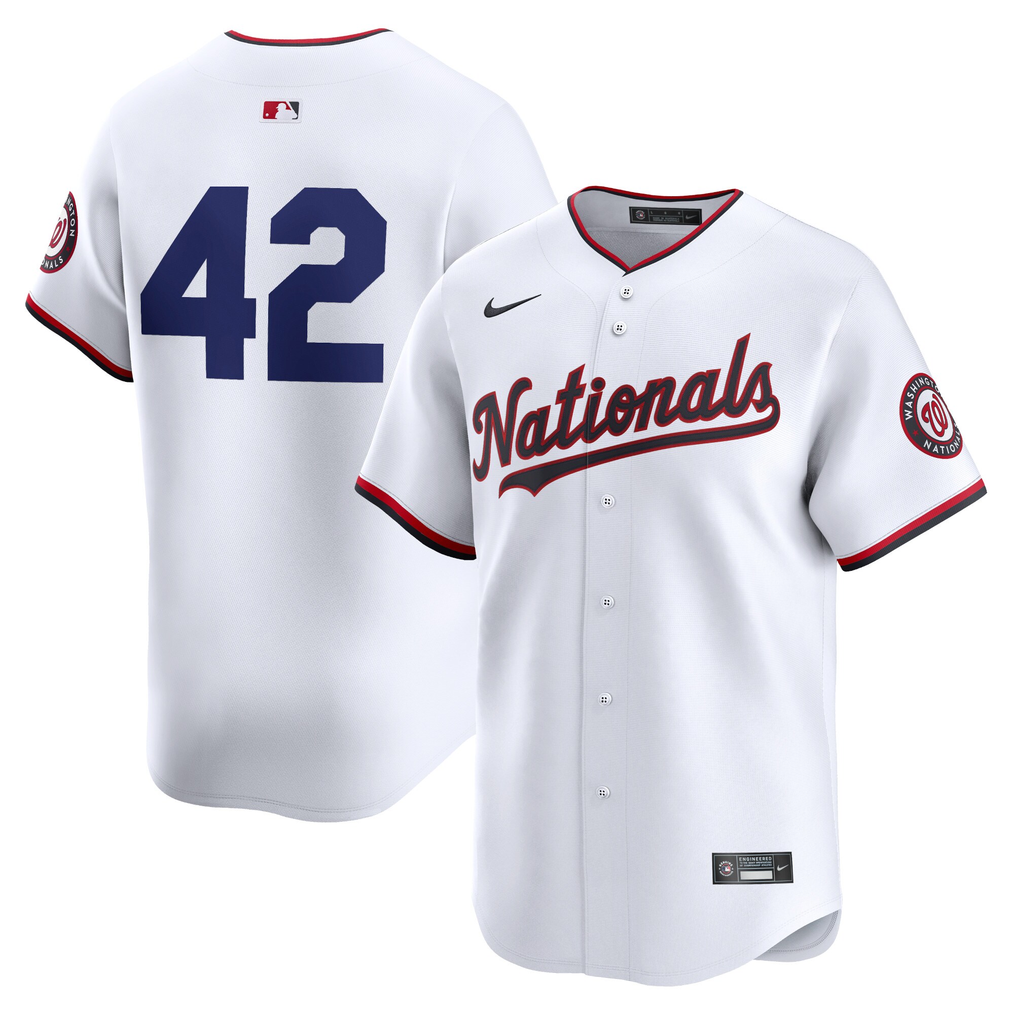 Washington Nationals 2024 Jackie Robinson Day Home Limited JerseyÃƒâ€šÃ‚Â ÃƒÂ¢Ã¢â€šÂ¬Ã¢â‚¬Å“ White