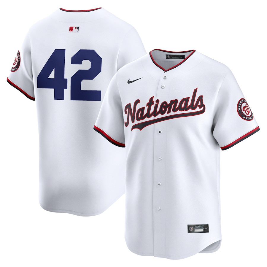 Washington Nationals 2024 Jackie Robinson Day Home Men Limited Jersey - White - JS144 