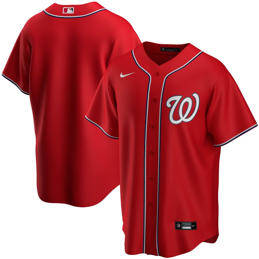 Washington Nationals Alternate 2020 Replica Team Jersey ÃƒÂ¢Ã¢â€šÂ¬Ã¢â‚¬Å“ Red