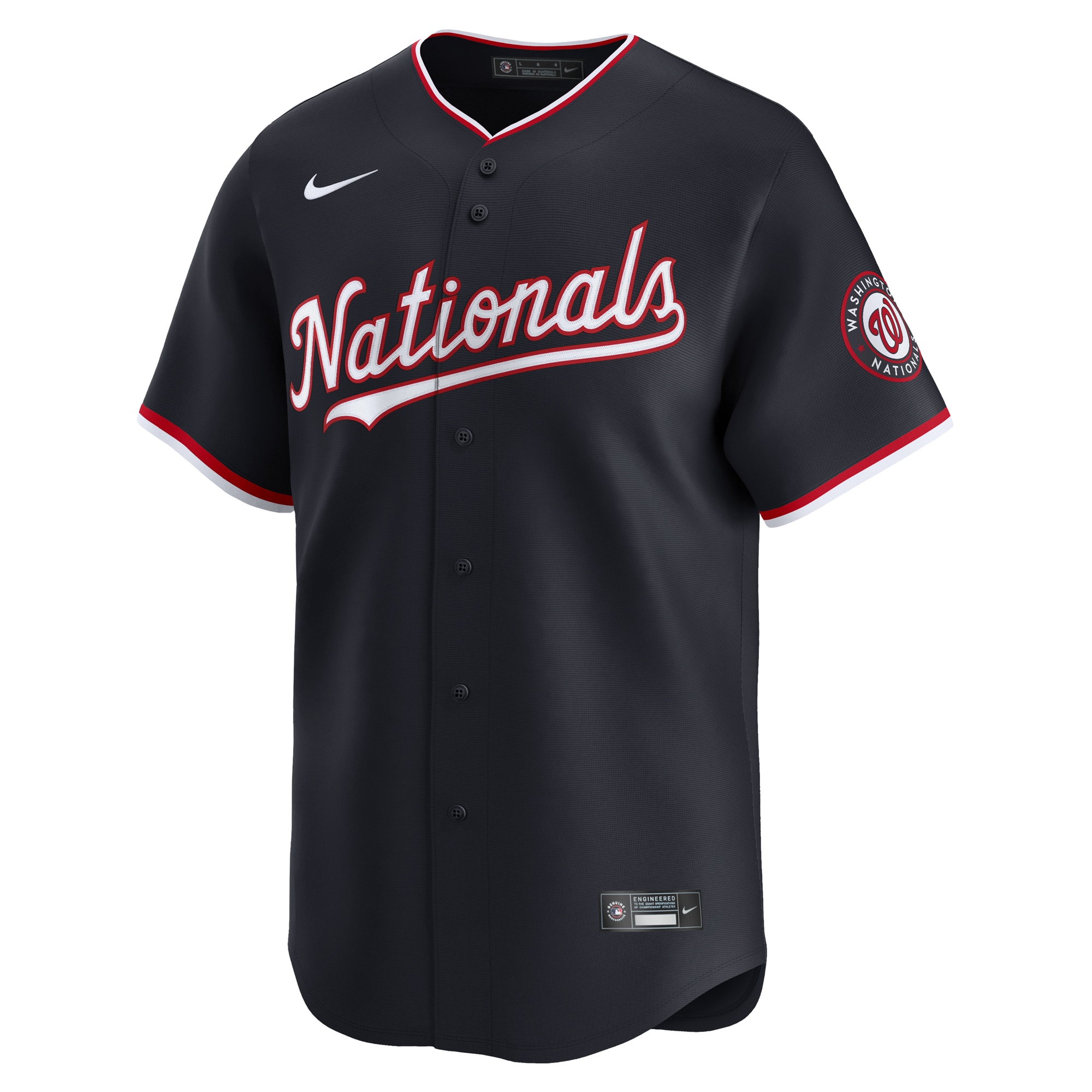 Alternative view of Washington Nationals Alternate Limited Custom JerseyÃƒâ€šÃ‚Â ÃƒÂ¢Ã¢â€šÂ¬Ã¢â‚¬Å“ Navy