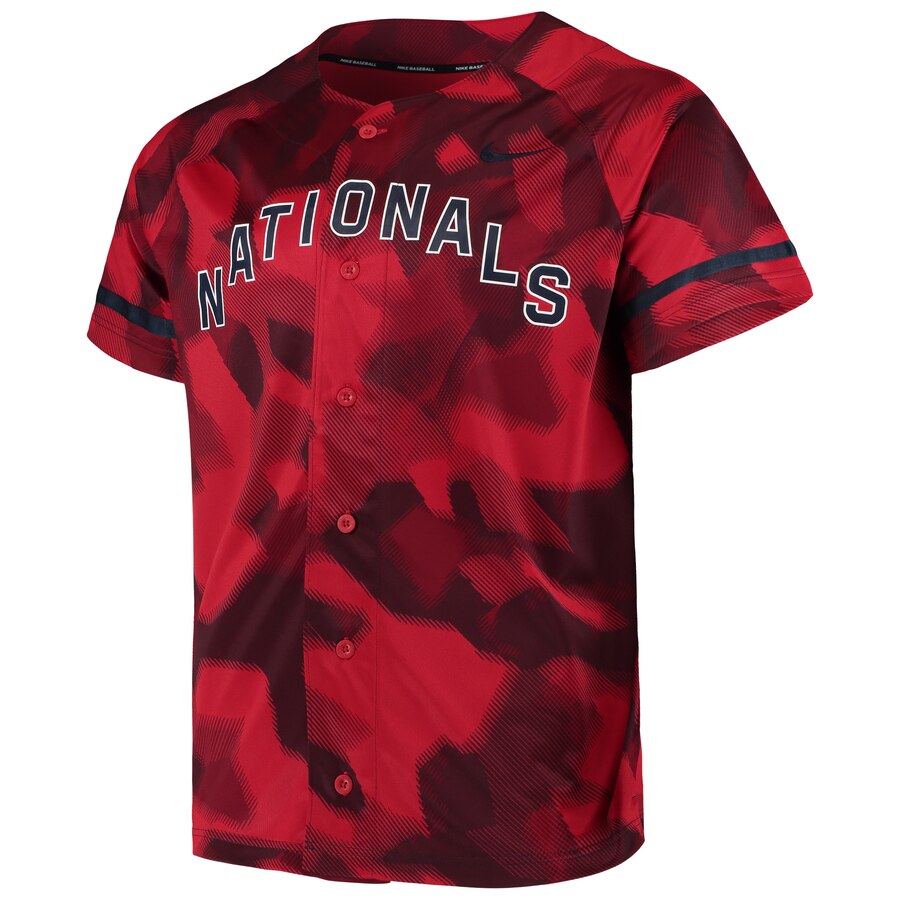 Alternative view of Washington Nationals Camo Jersey – Red