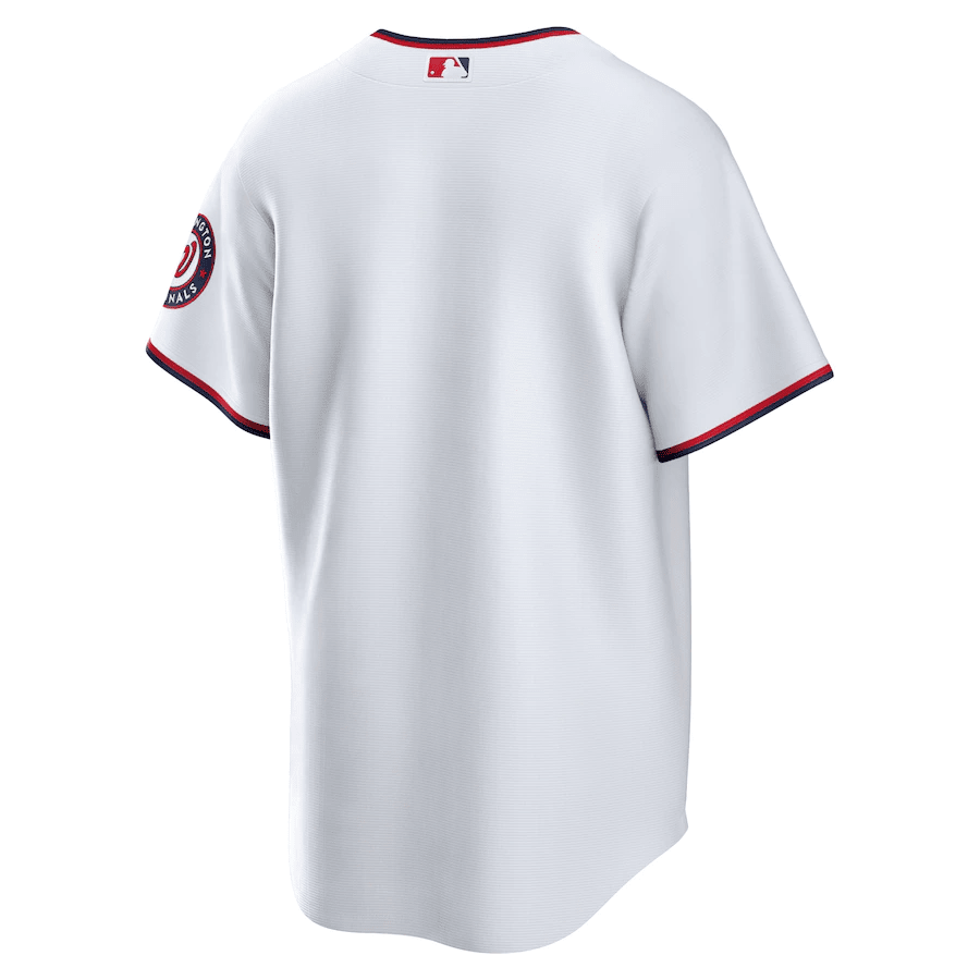 Alternative view of Washington Nationals Home Men Jersey - White - JS850 