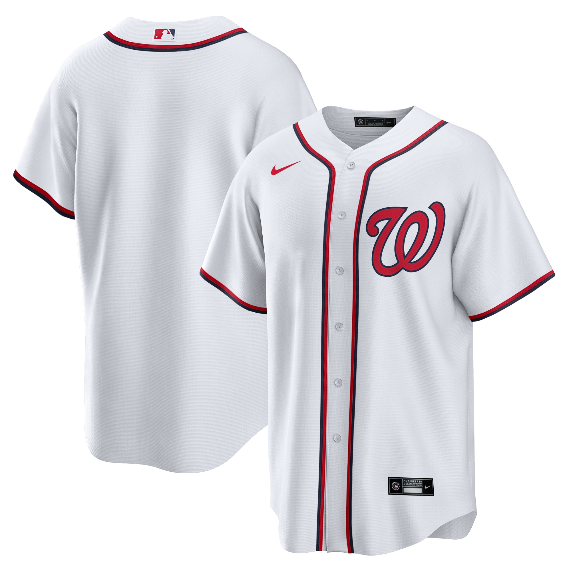 Washington Nationals Home Replica Team Jersey - White