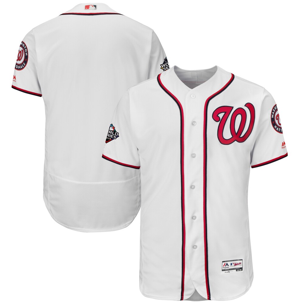 Washington Nationals Majestic 2019 World Series Bound Flex Base Team Jersey - White