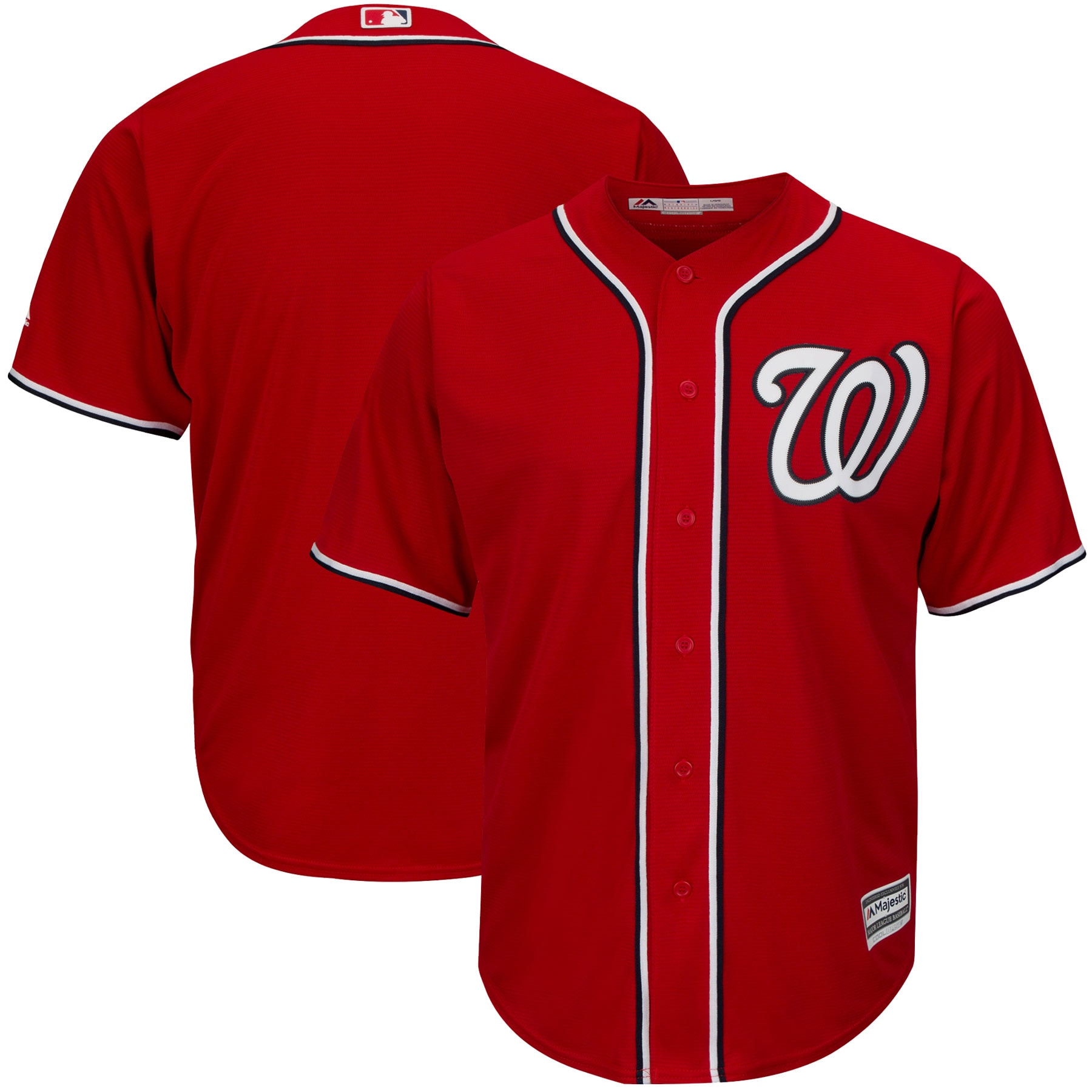 Washington Nationals Majestic Big & Tall Cool Base Team Jersey - Red