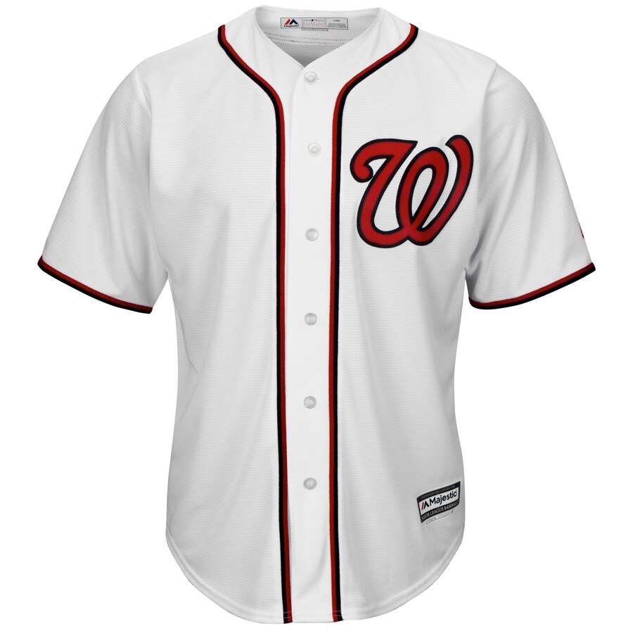 Washington Nationals Majestic Official Cool Base Jersey – White