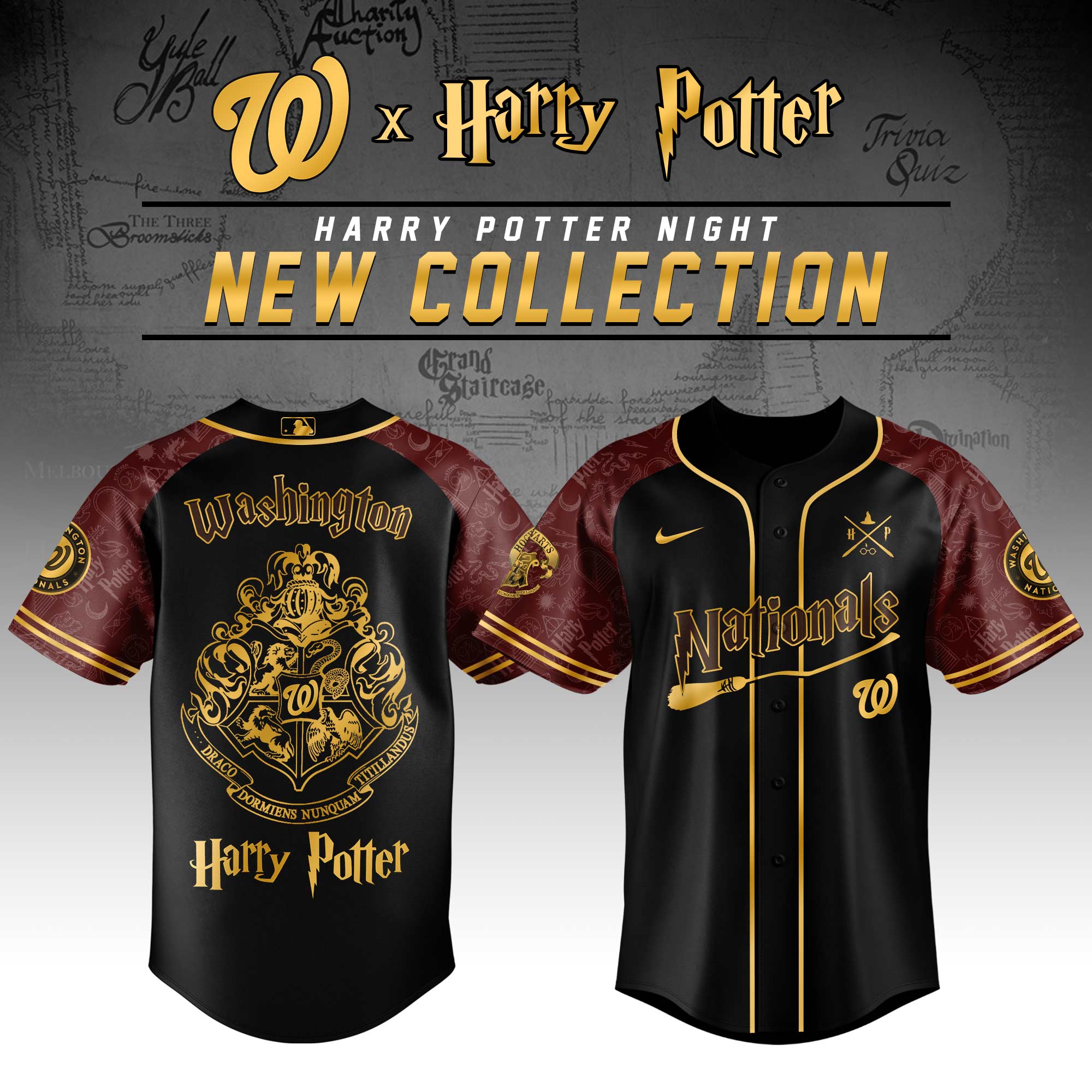 Washington Nationals Mlb X Harry Potter Limited Edition Custom Baseball Jersey 2025