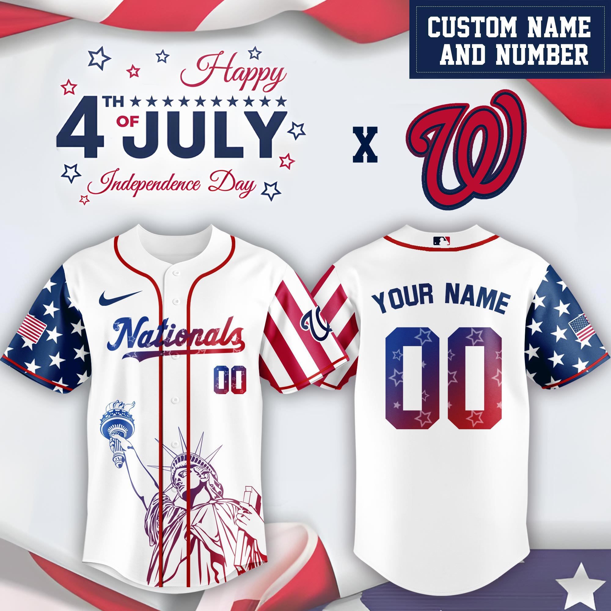 Washington Nationals Mlb X Law Enforcement Night Edition Custom Baseball Jersey 2025