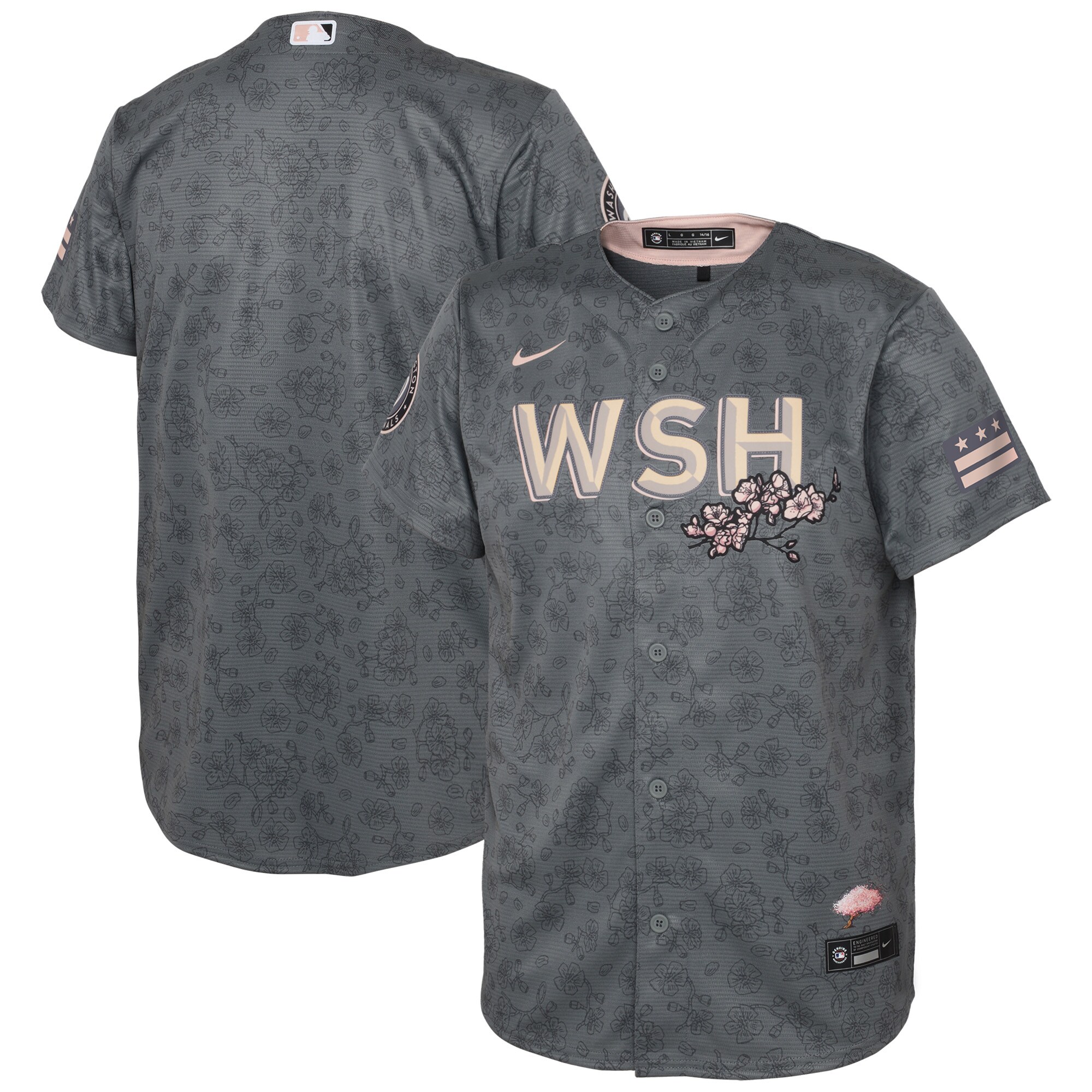 Washington Nationals Preschool 2022 City Connect Replica Jersey - Gray