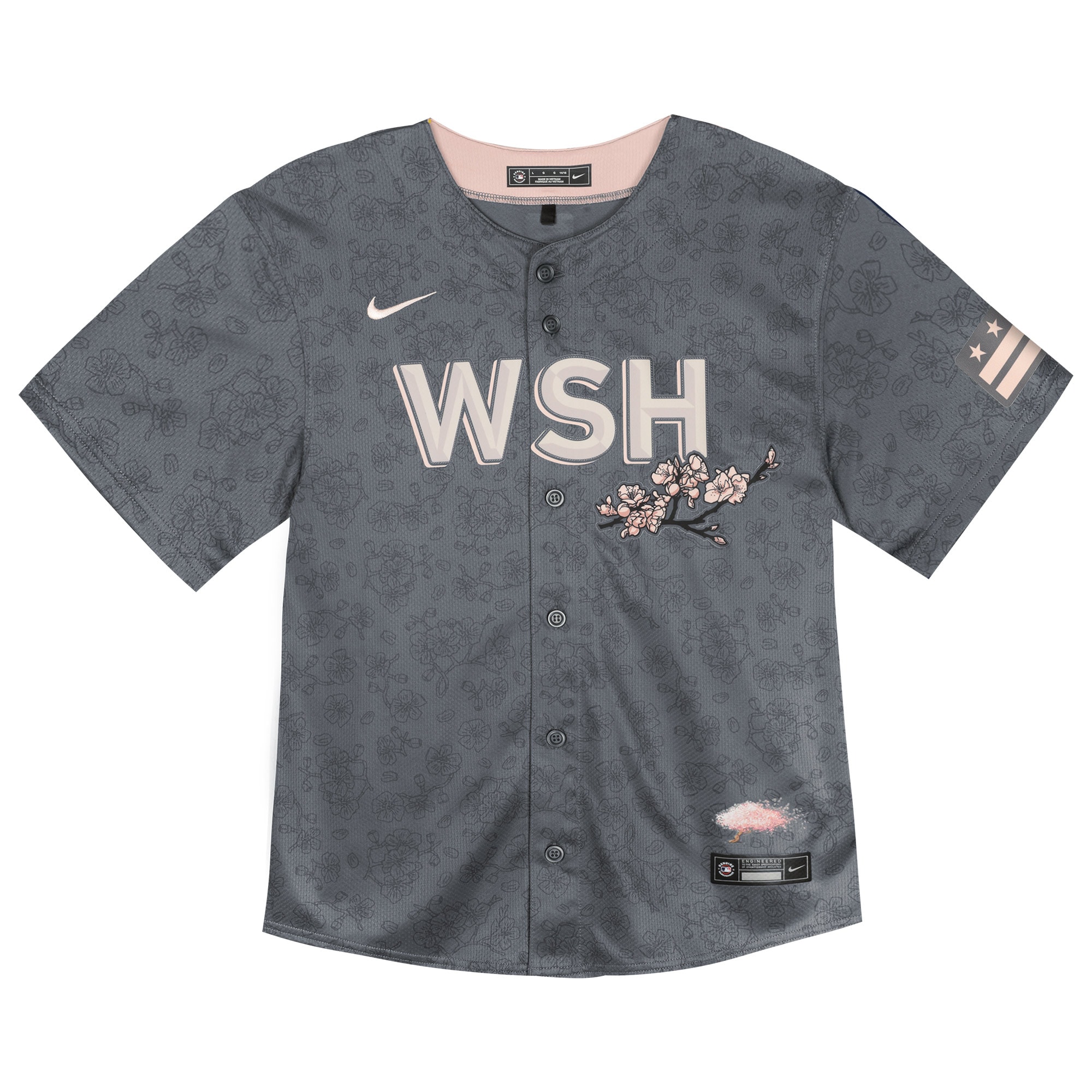 Alternative view of Washington Nationals Toddler City Connect Limited Jersey - Charcoal