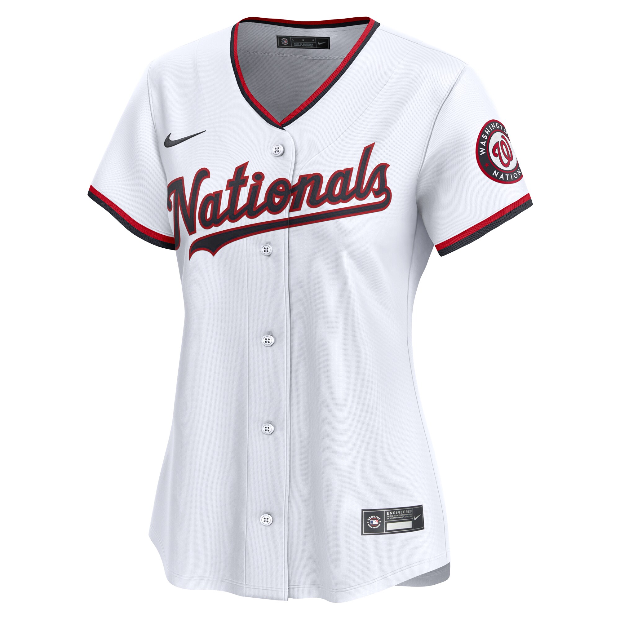 Alternative view of Washington Nationals Women's #1 Mom Home Limited Jersey - White