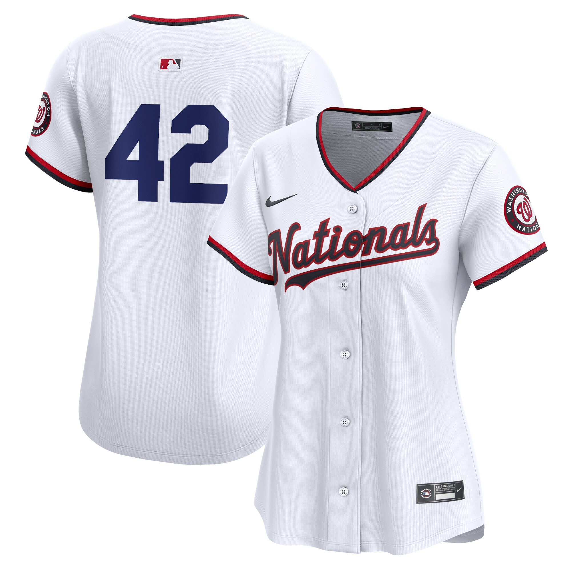 Washington Nationals Women's 2024 Jackie Robinson Day Home Limited JerseyÃƒâ€šÃ‚Â ÃƒÂ¢Ã¢â€šÂ¬Ã¢â‚¬Å“ White
