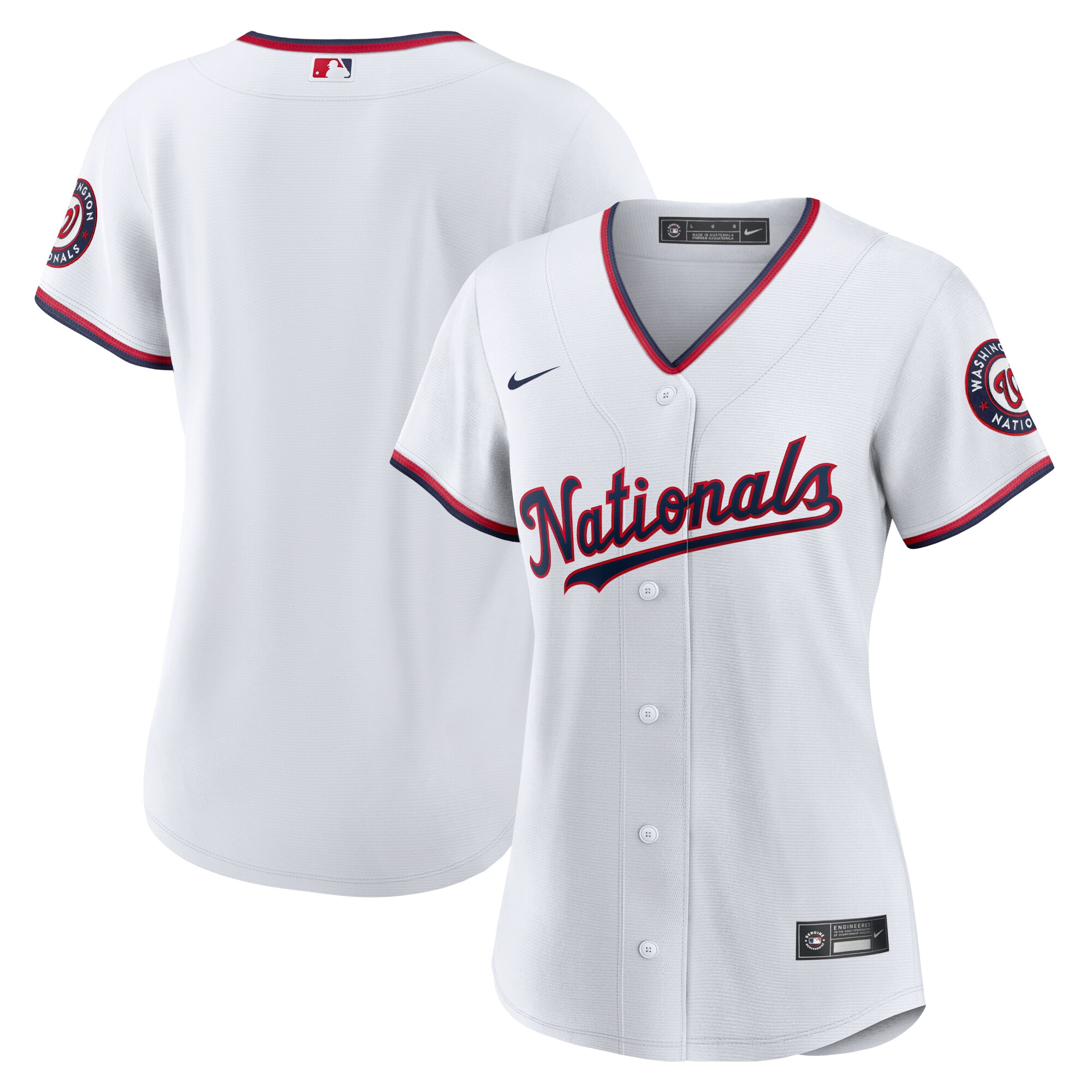 Washington Nationals Women’s Alternate Replica Team Jersey – White