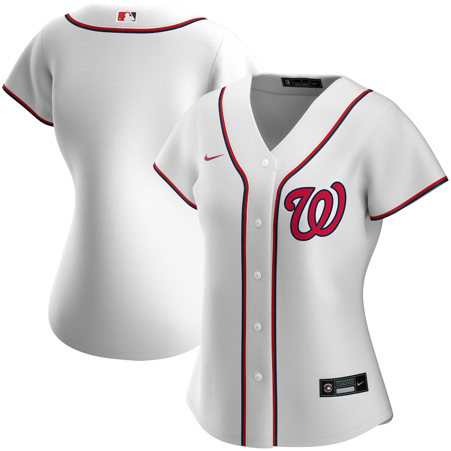 Washington Nationals Women's Home 2020 Replica Team Jersey ÃƒÂ¢Ã¢â€šÂ¬Ã¢â‚¬Å“ White