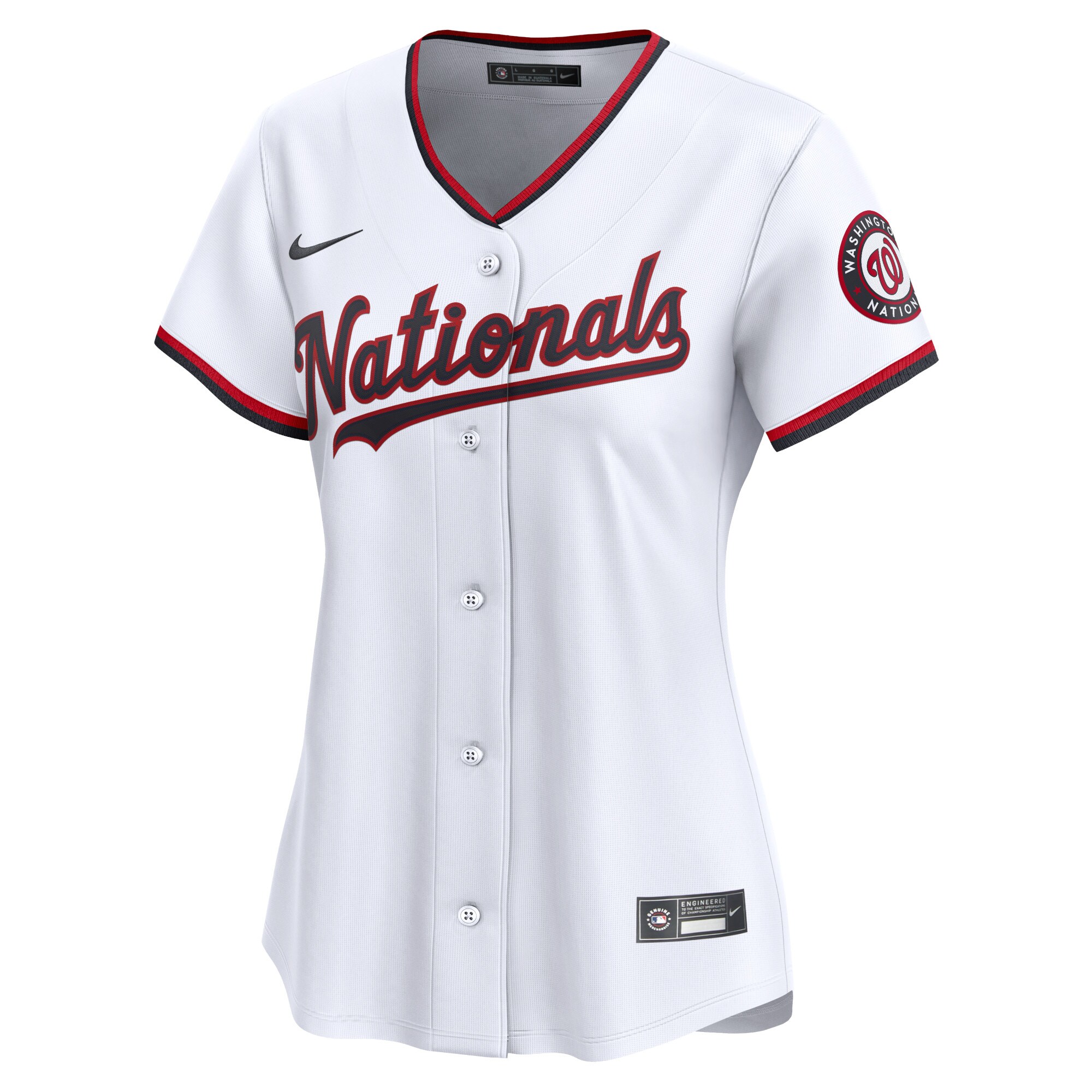 Alternative view of Washington Nationals Women's Home Limited Jersey - White