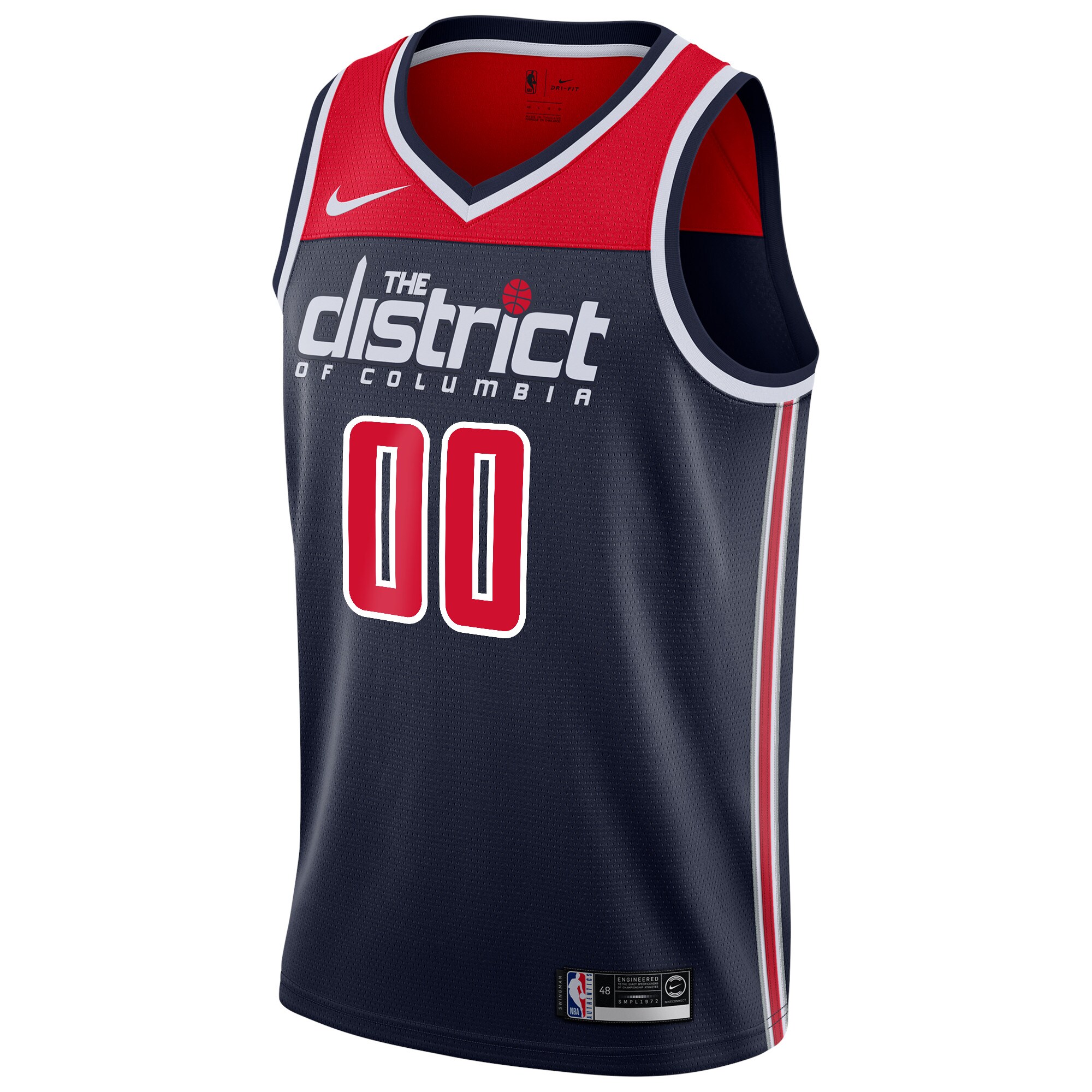 Alternative view of Washington Wizards 2019/20 Custom Swingman Jersey Navy - Statement Edition